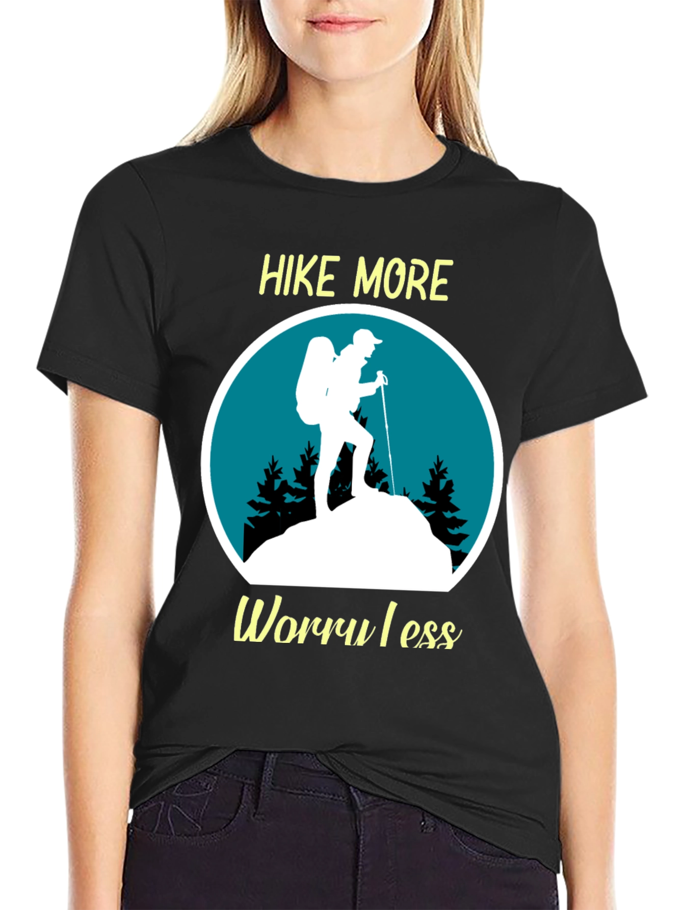Hike More Worry Less Graphic T-Shirt