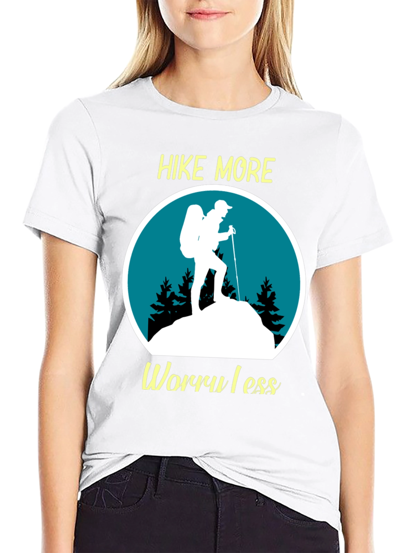 Hike More Worry Less Graphic T-Shirt