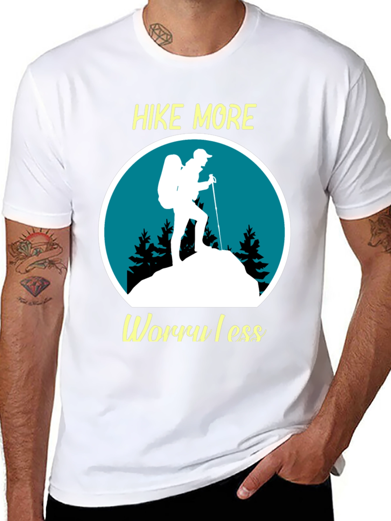 Hike More Worry Less Graphic T-Shirt