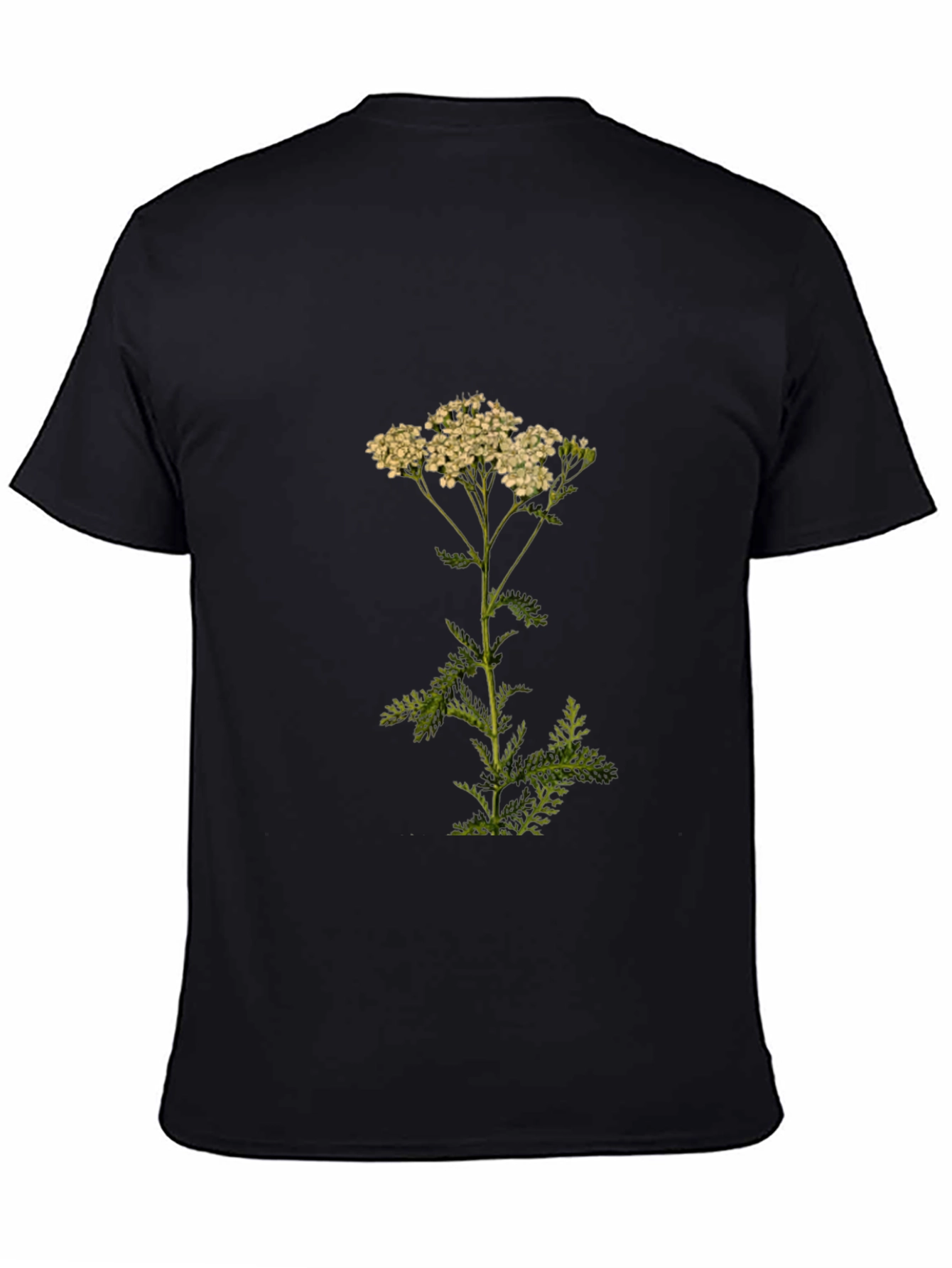 Botanical Print Tee - Achillea Yarrow Flower Shirt