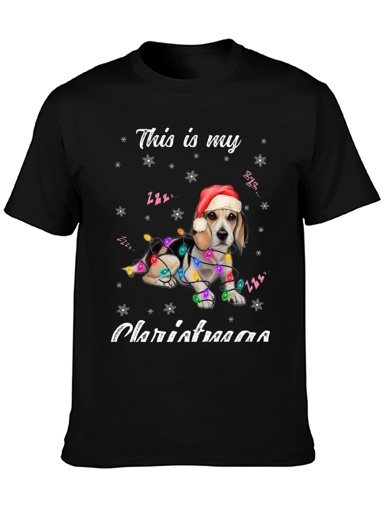 Christmas Beagle Dog T-Shirt - Holiday Season Apparel