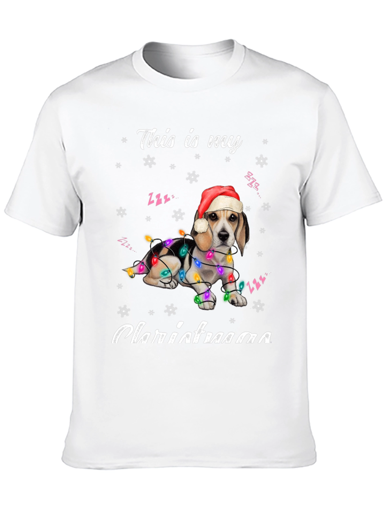 Christmas Beagle Dog T-Shirt - Holiday Season Apparel