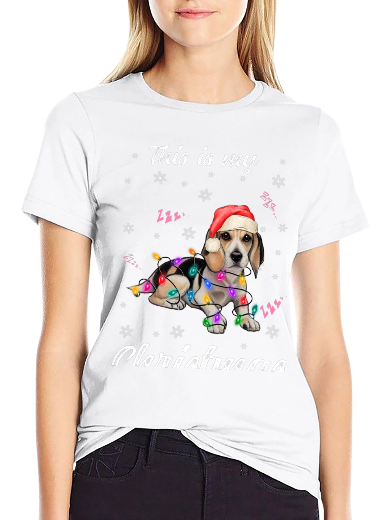 Christmas Beagle Dog T-Shirt - Holiday Season Apparel