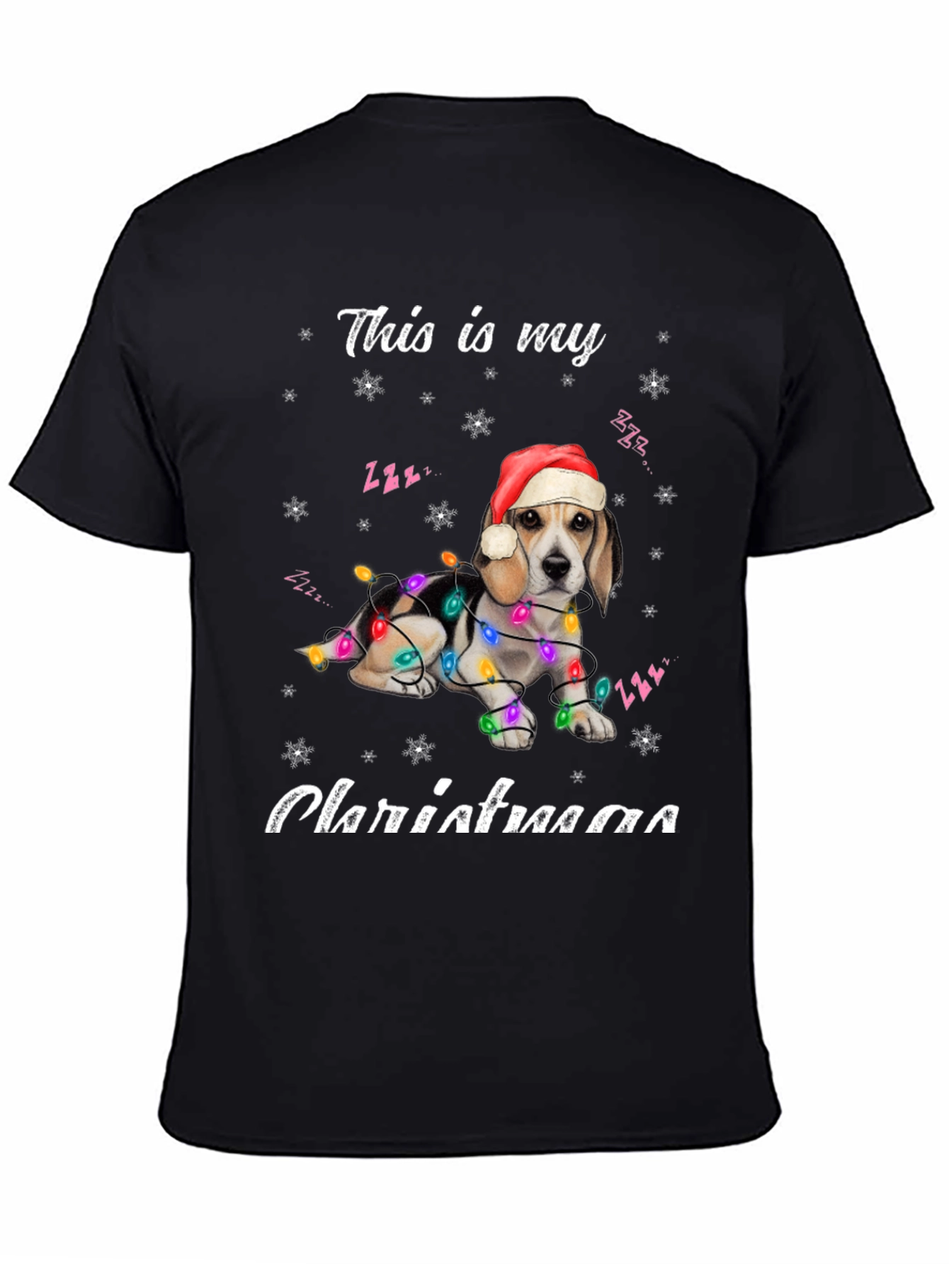 Christmas Beagle Dog T-Shirt - Holiday Season Apparel