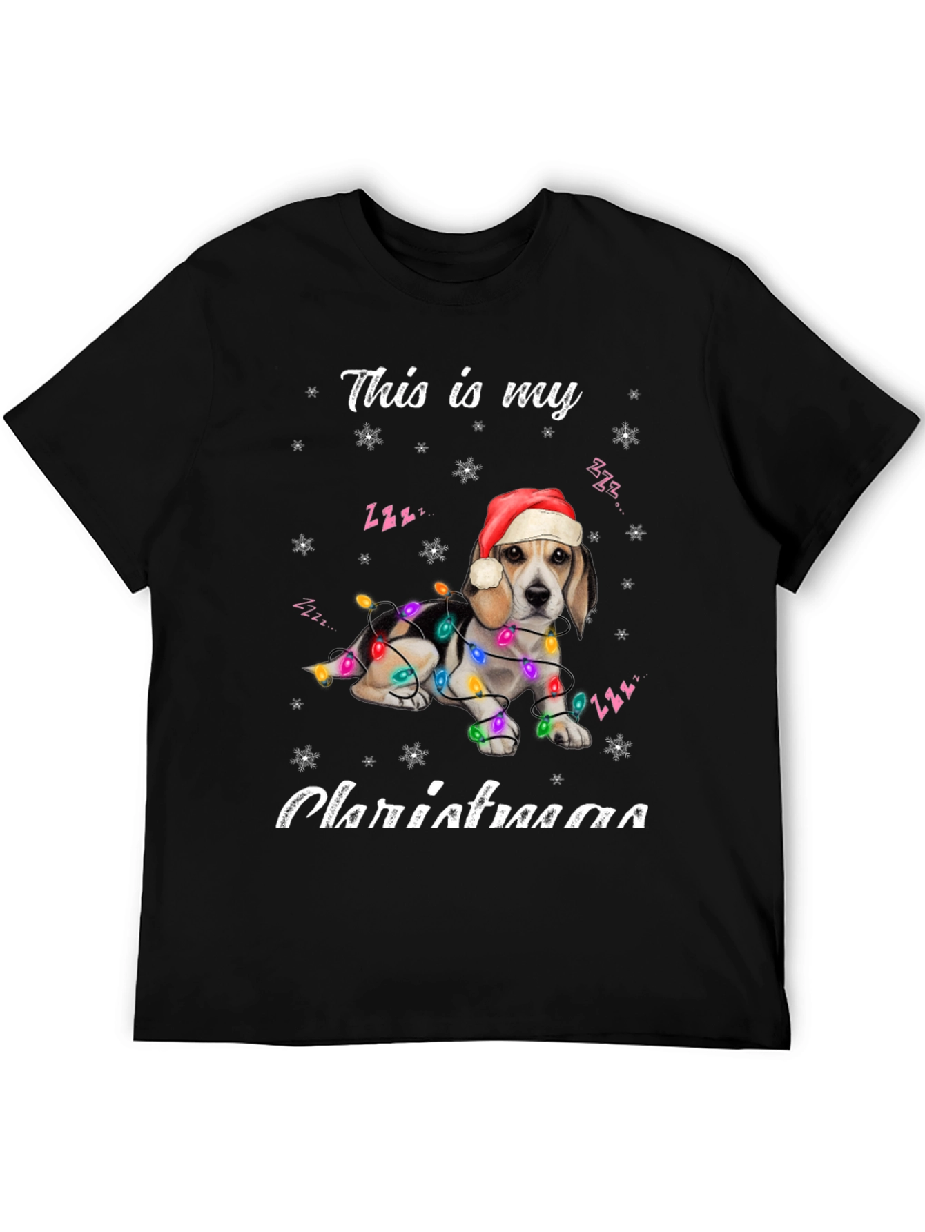 Christmas Beagle Dog T-Shirt - Holiday Season Apparel