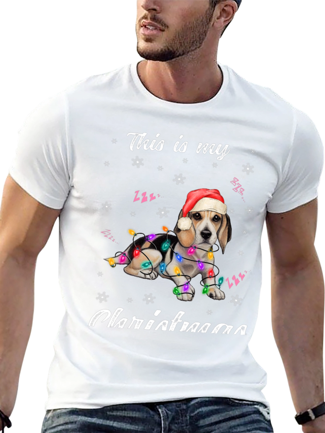 Christmas Beagle Dog T-Shirt - Holiday Season Apparel