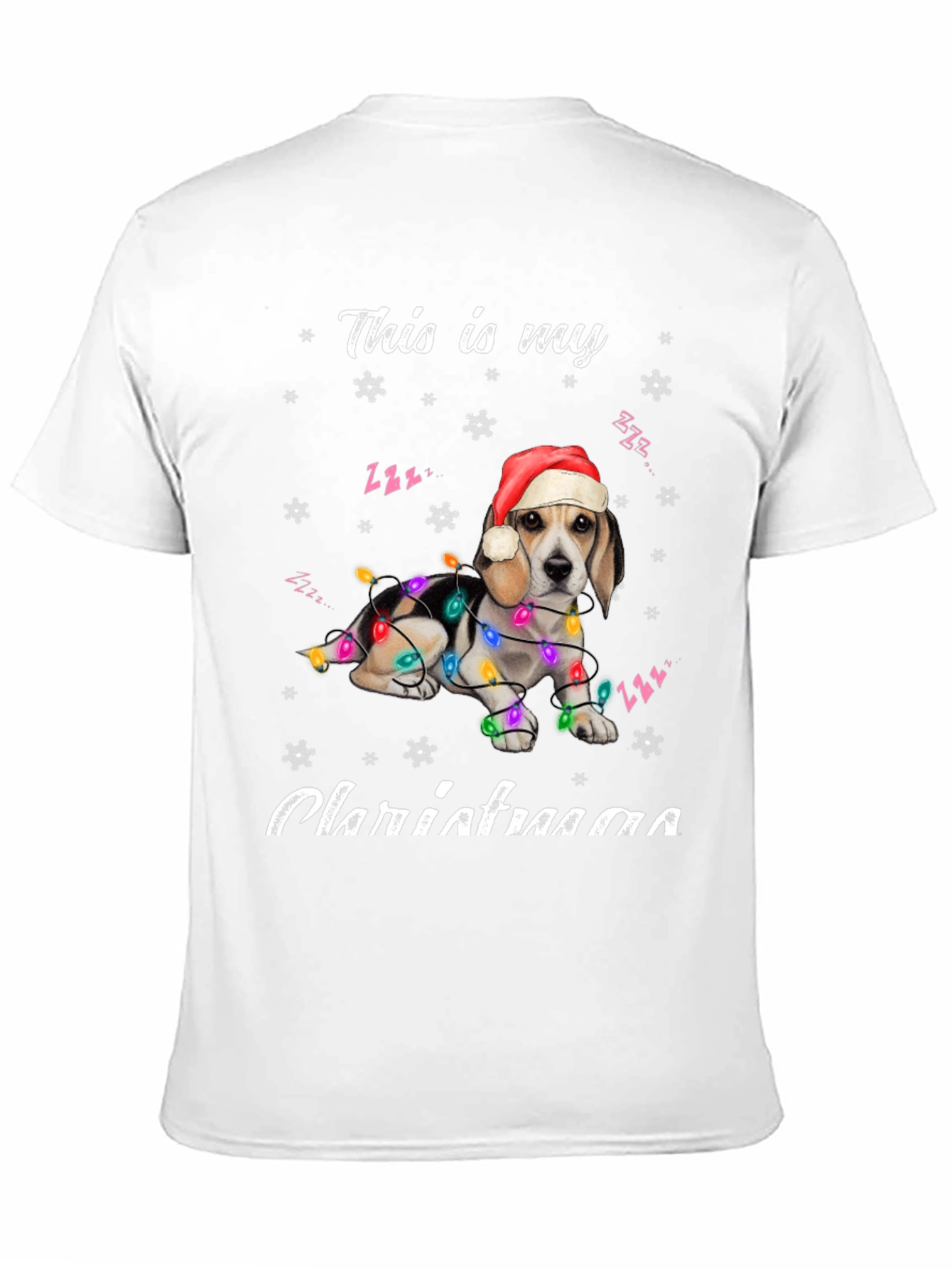 Christmas Beagle Dog T-Shirt - Holiday Season Apparel