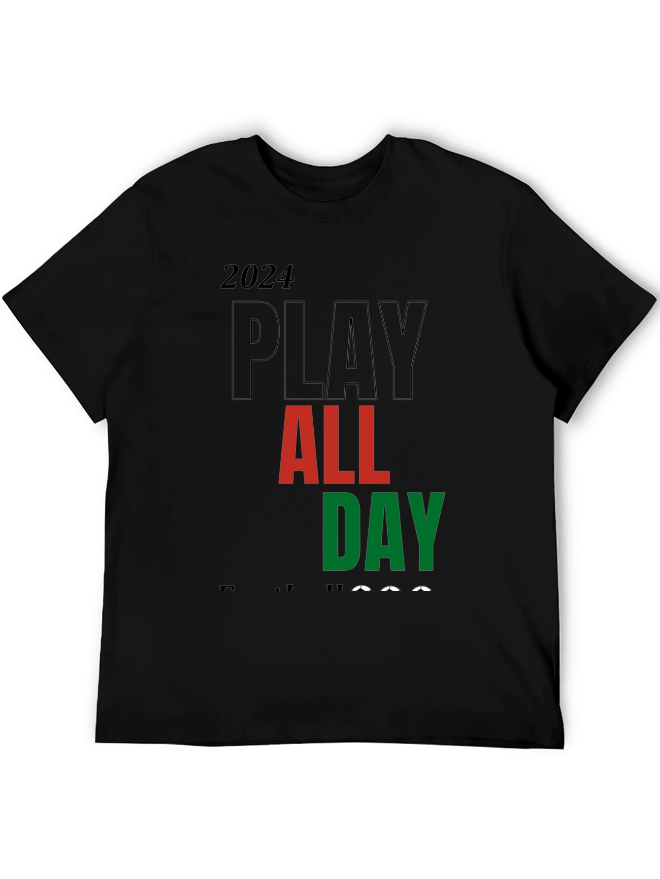 Play All Day 2024 Black T-Shirt