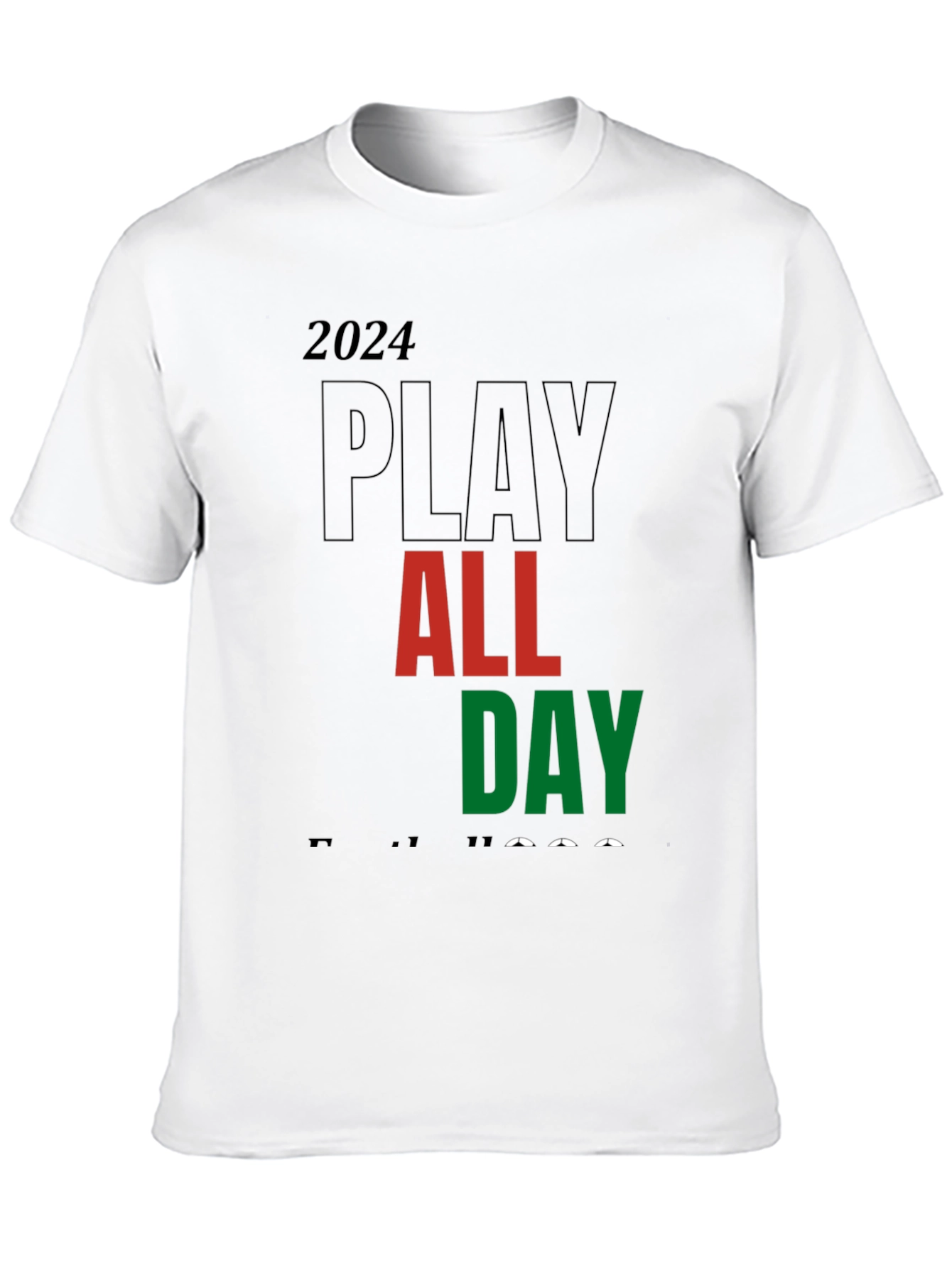 Play All Day 2024 Black T-Shirt
