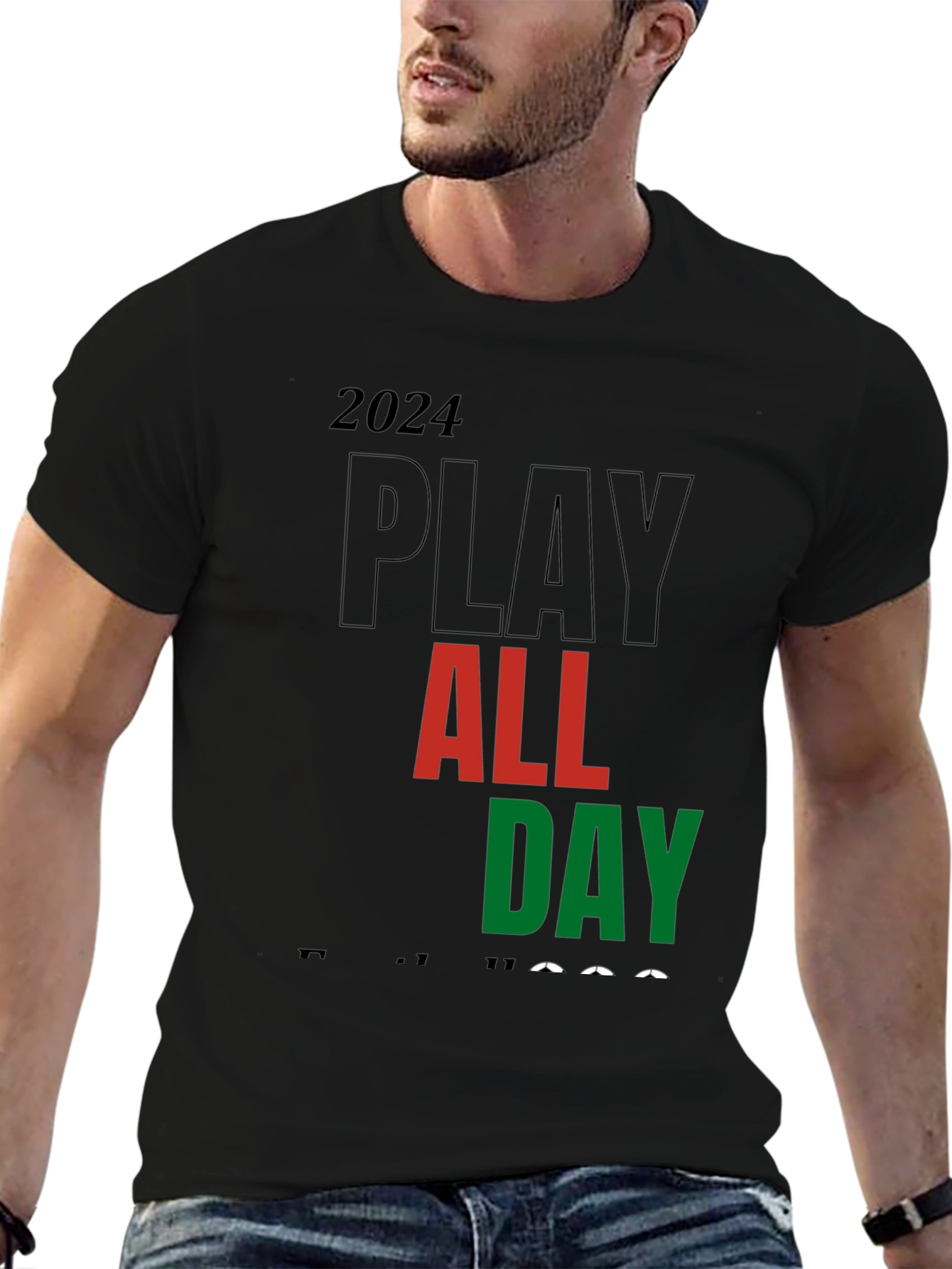Play All Day 2024 Black T-Shirt