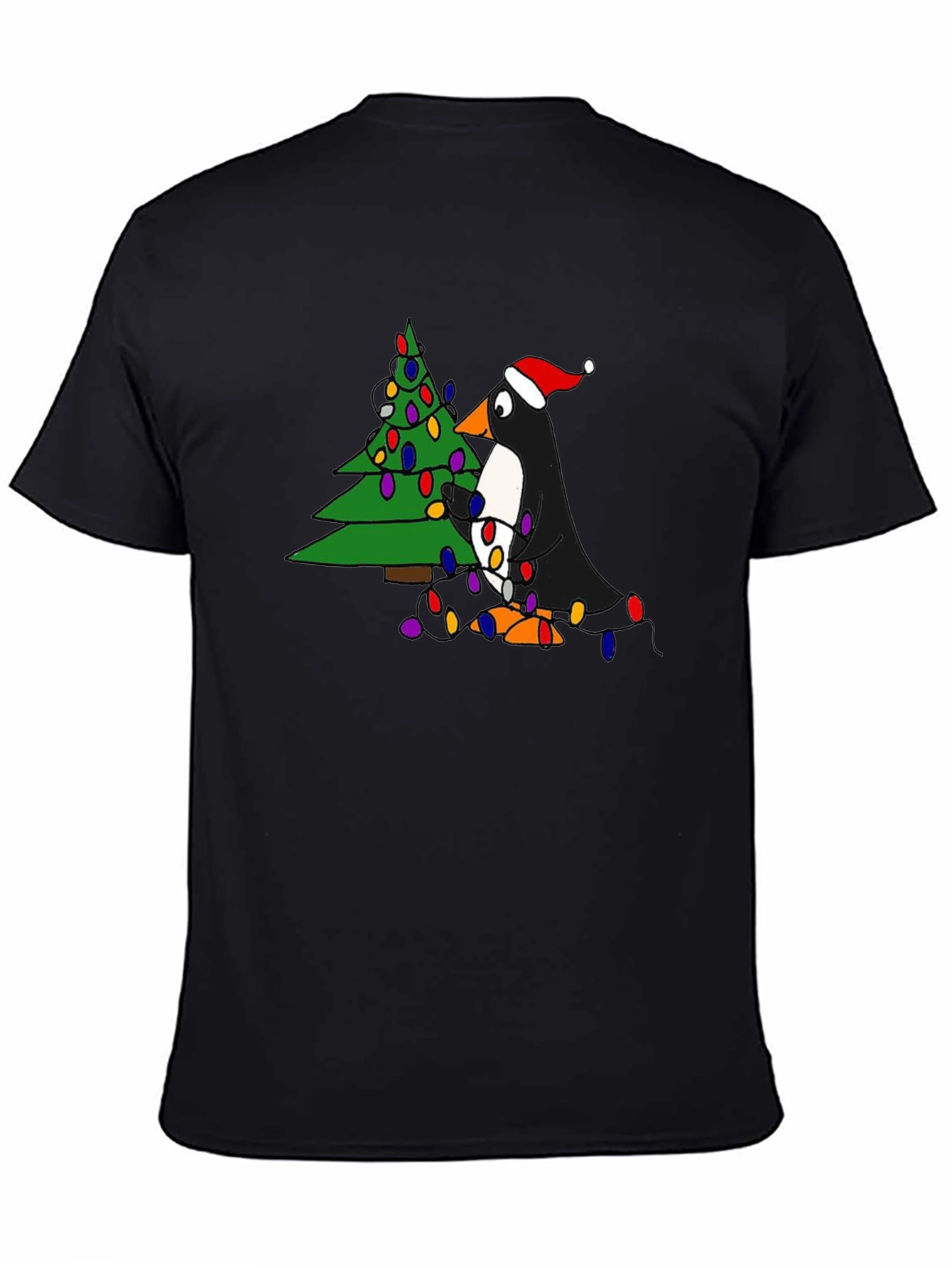 Festive Penguin Christmas Tree T-Shirt