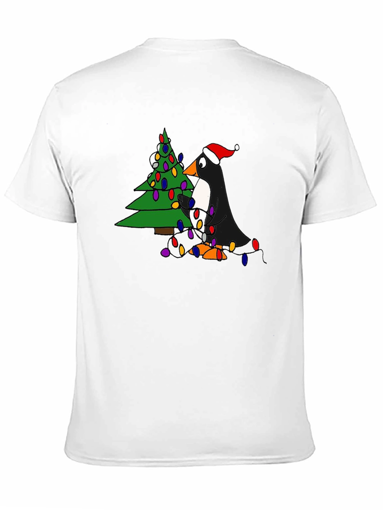 Festive Penguin Christmas Tree T-Shirt