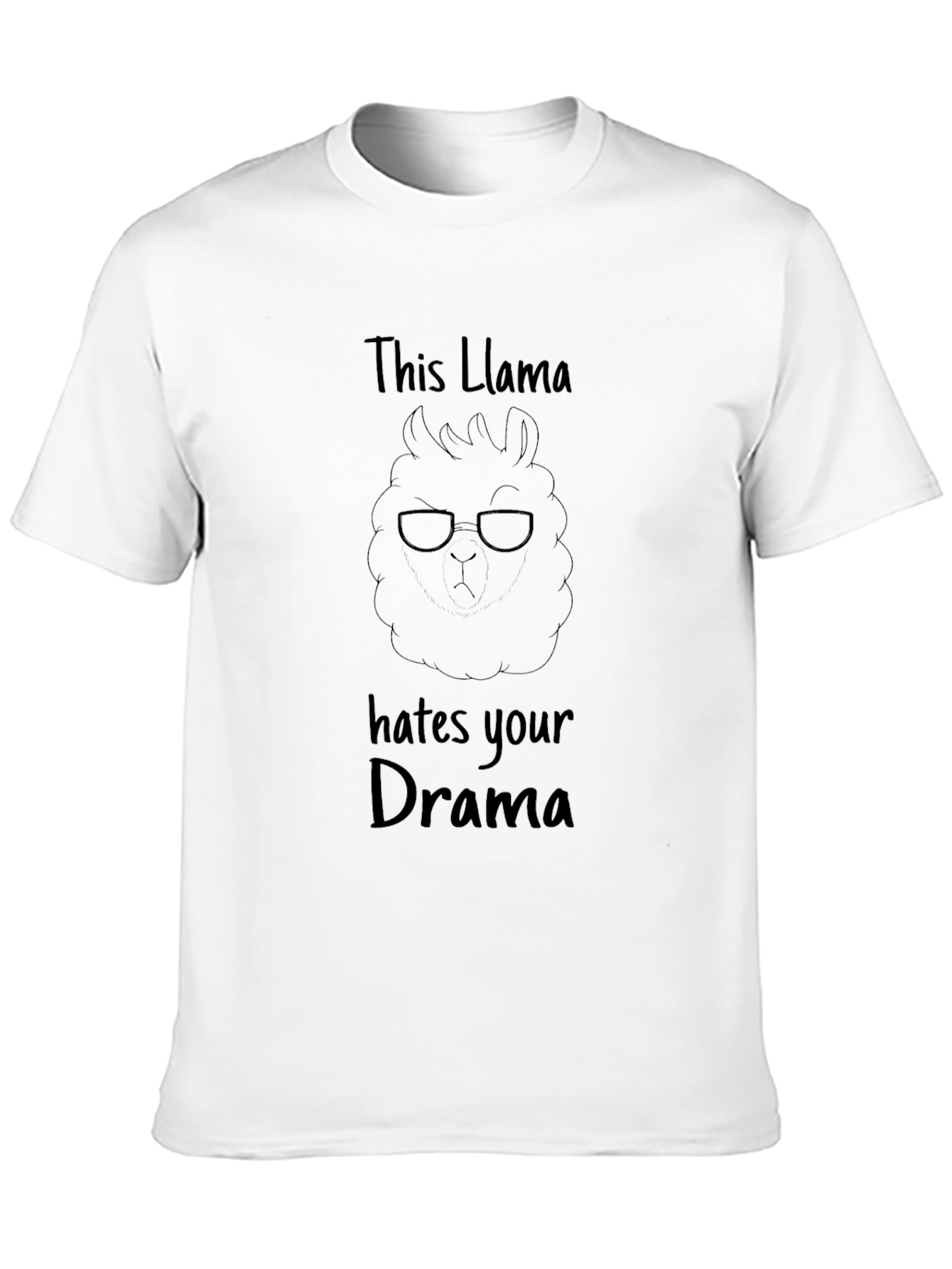 Llama Hates Drama Graphic T-Shirt