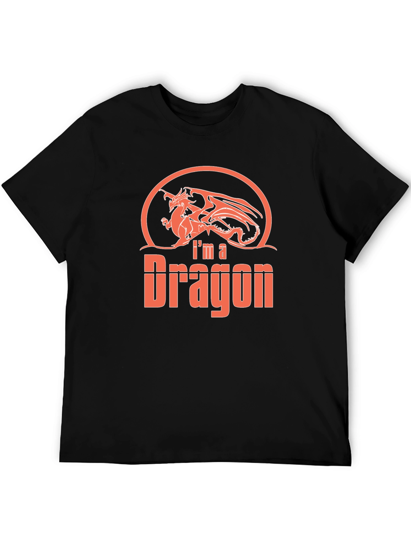 Im a Dragon Graphic Tee - Black