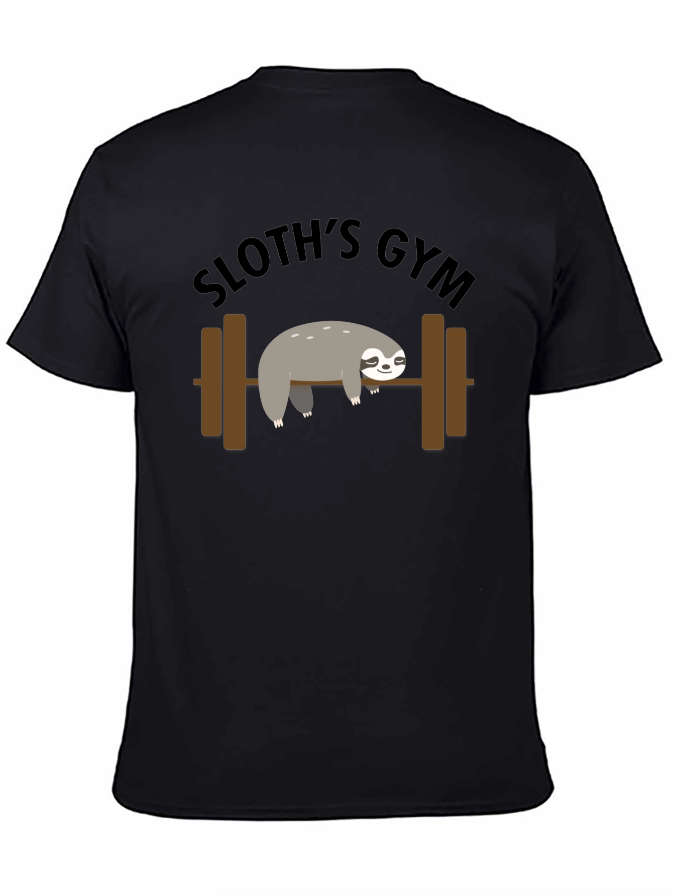 Sloths Gym Black T-Shirt
