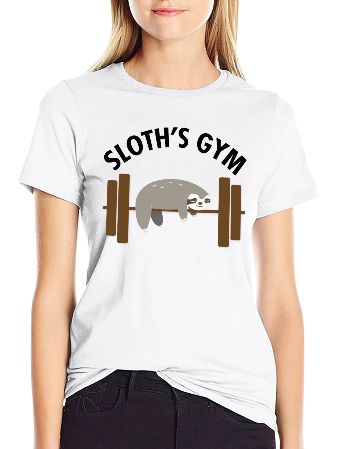 Sloths Gym Black T-Shirt
