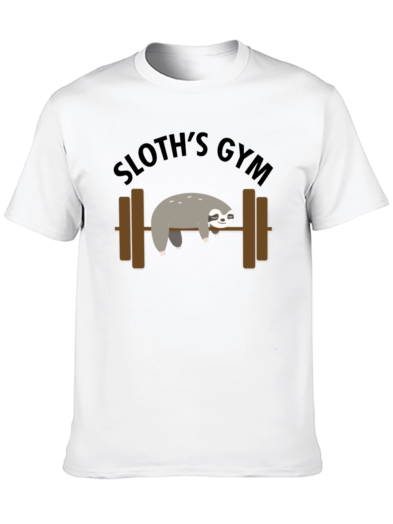 Sloths Gym Black T-Shirt