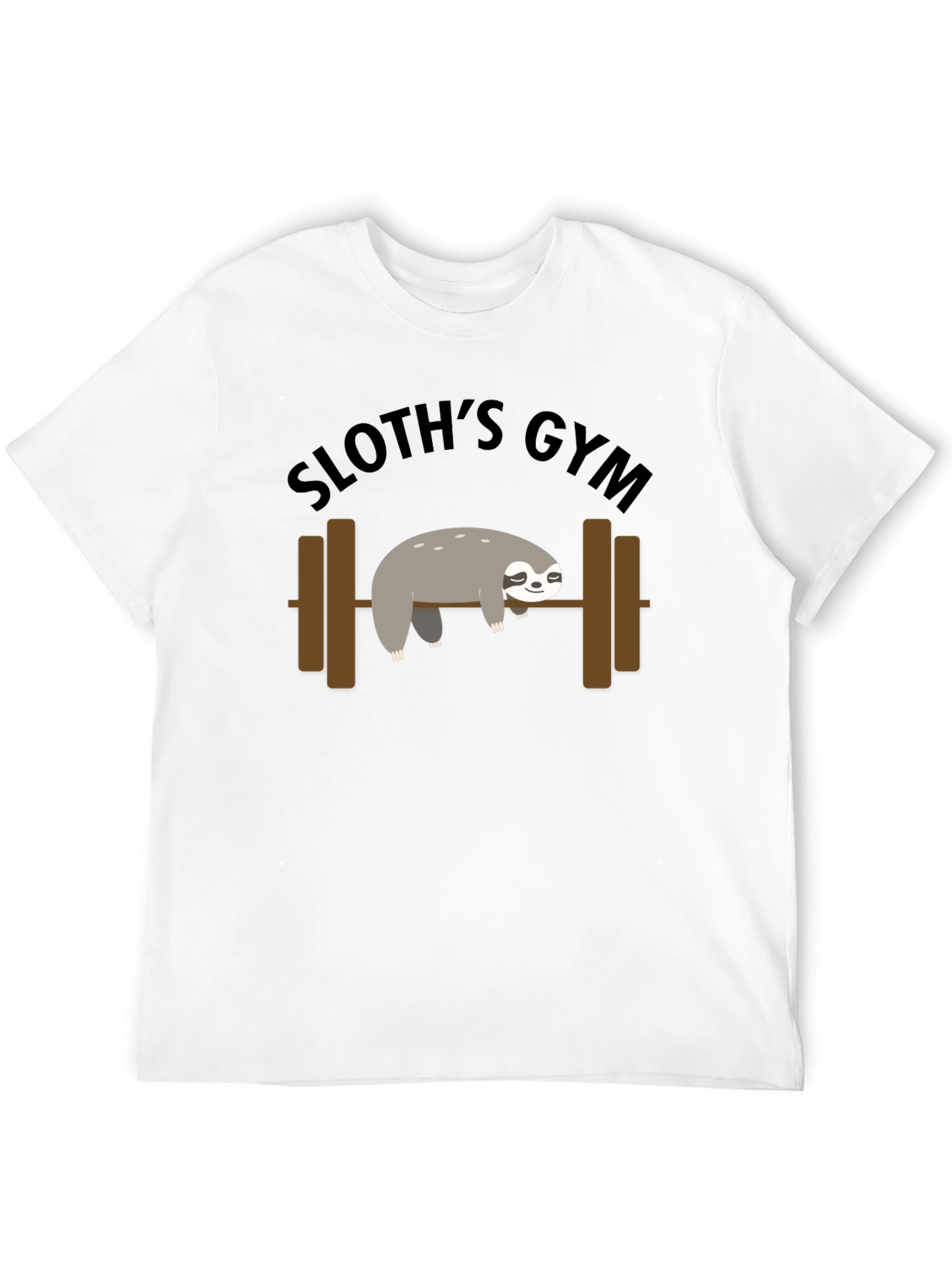 Sloths Gym Black T-Shirt