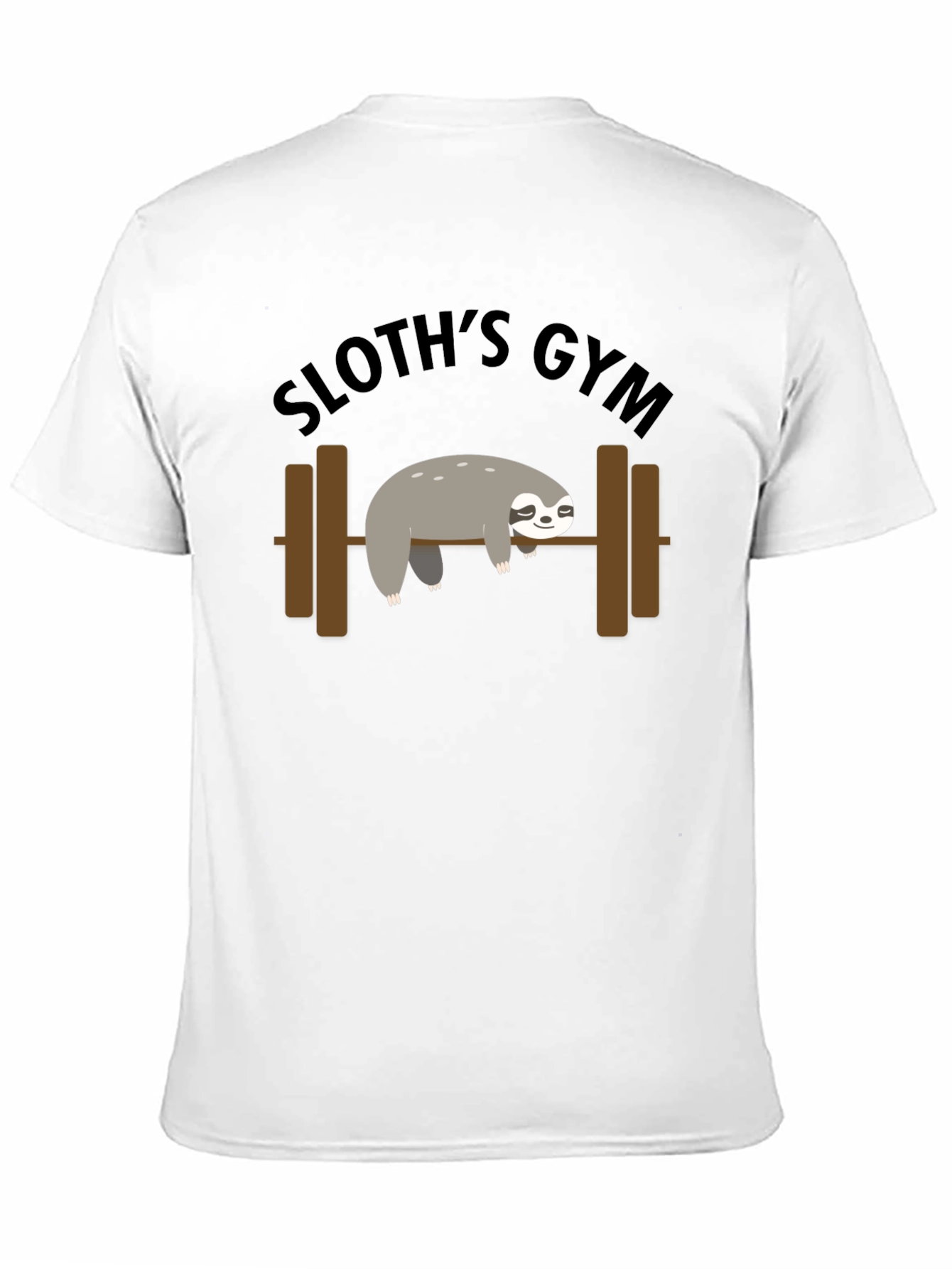 Sloths Gym Black T-Shirt