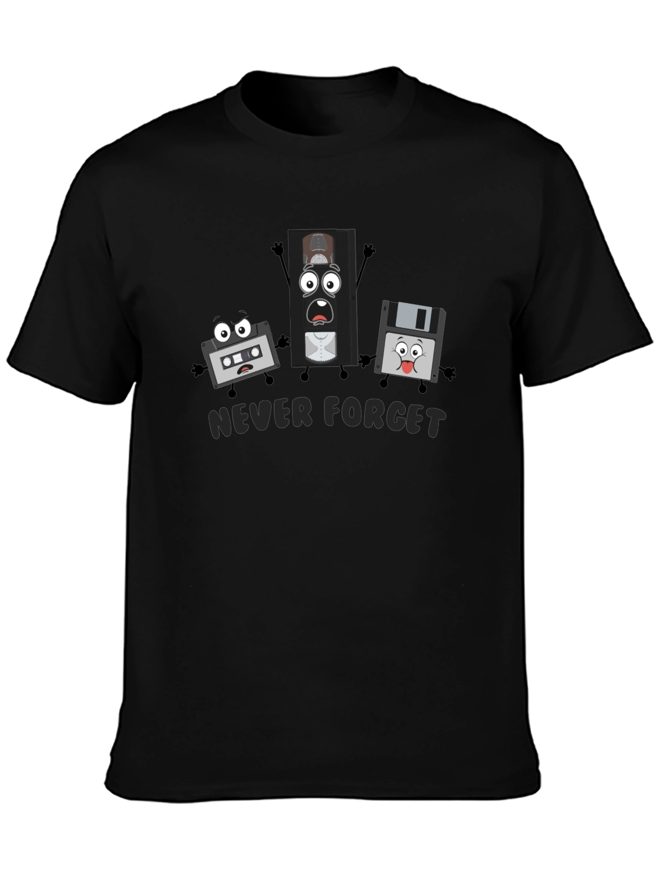 Never Forget Retro Tech T-Shirt