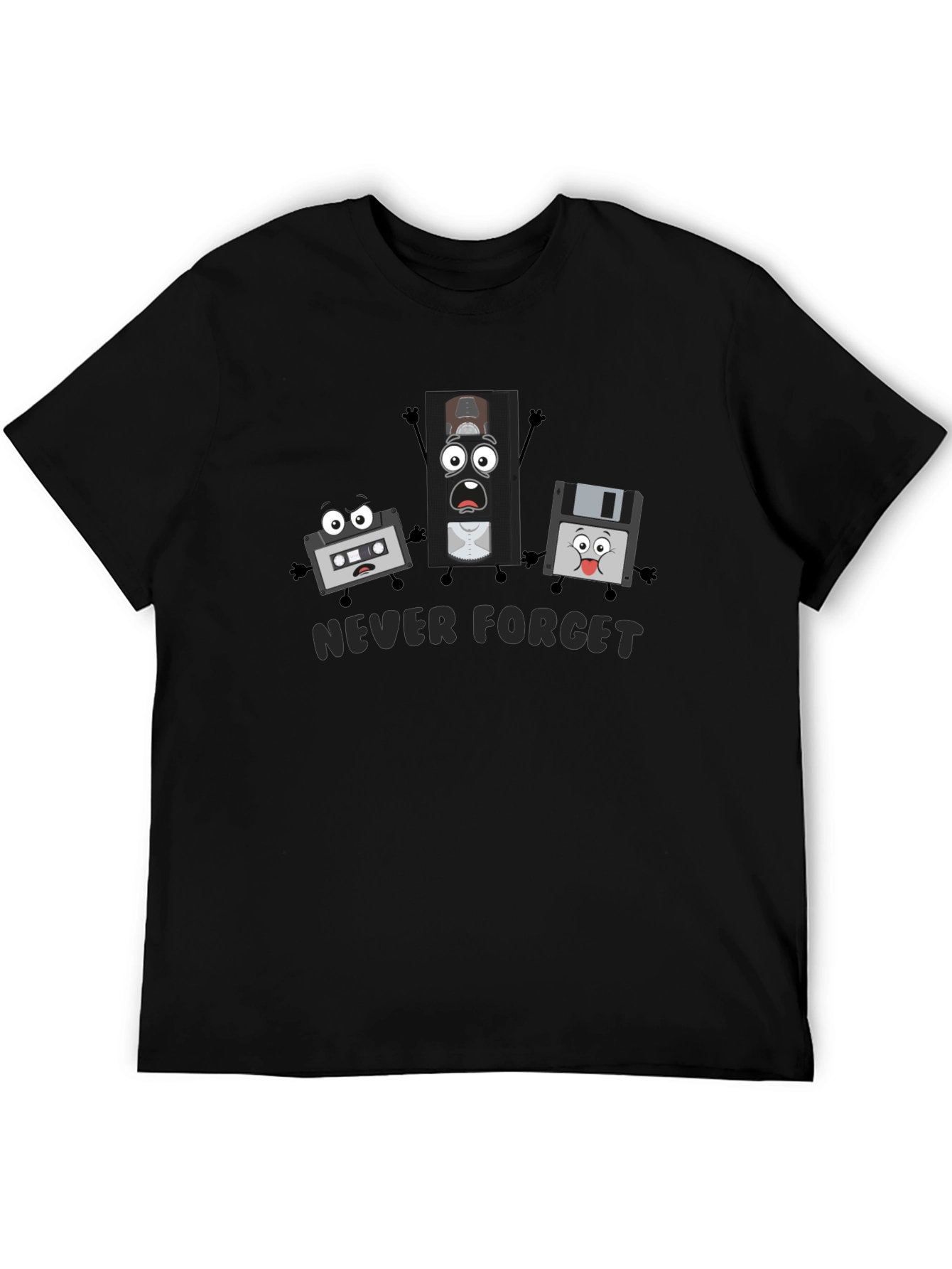 Never Forget Retro Tech T-Shirt