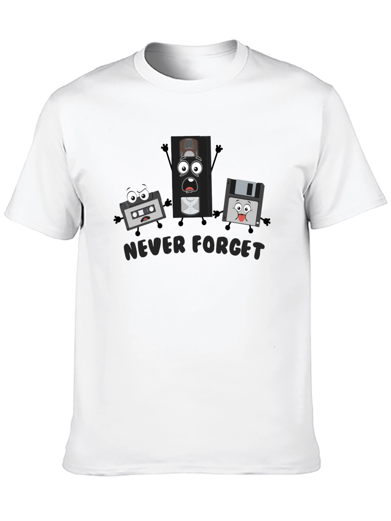 Never Forget Retro Tech T-Shirt