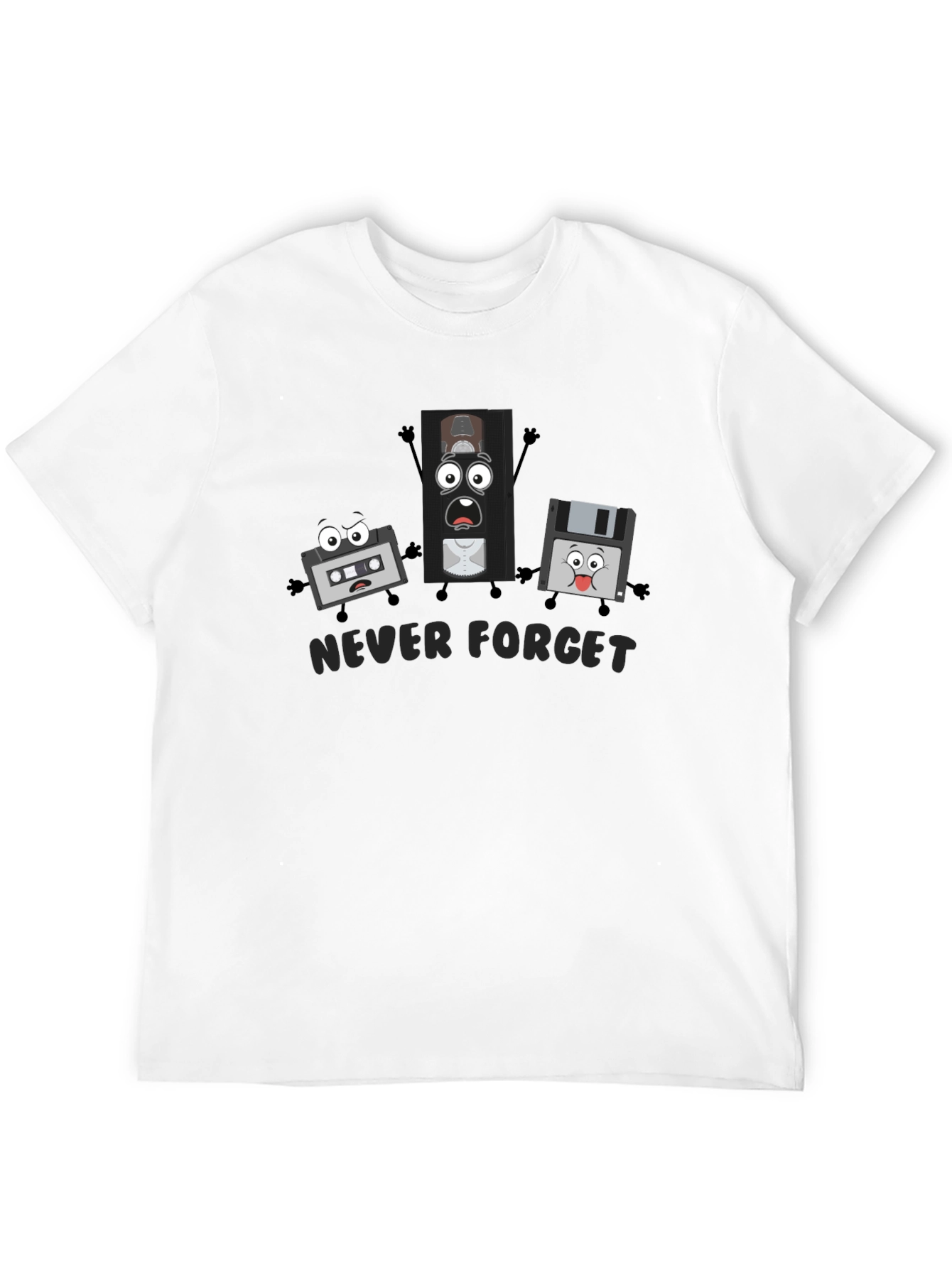 Never Forget Retro Tech T-Shirt