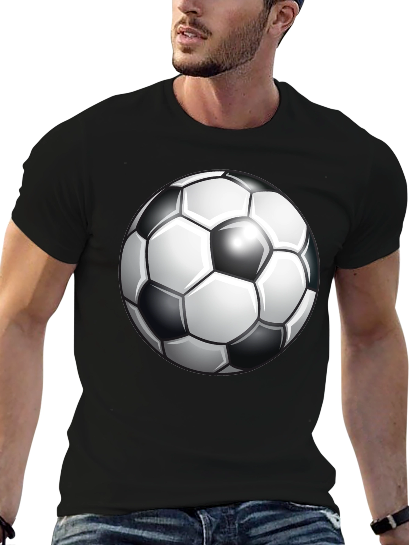 Soccer Ball Graphic Tee - Classic Design