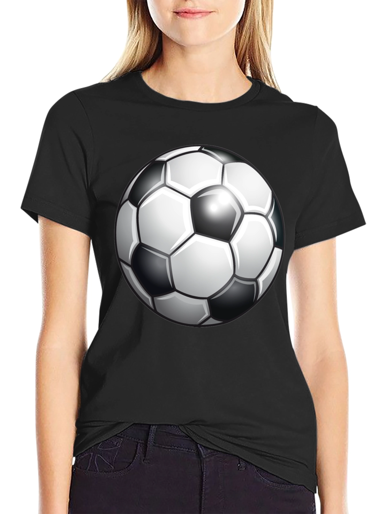 Soccer Ball Graphic Tee - Classic Design