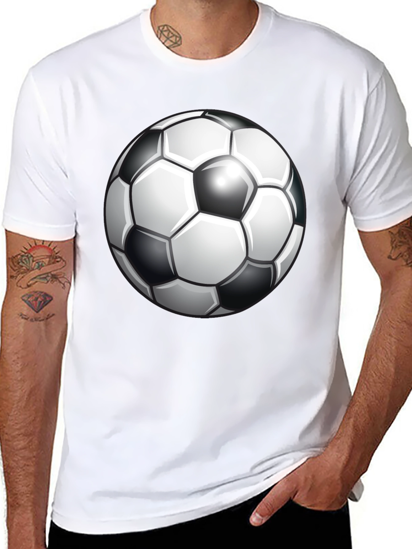 Soccer Ball Graphic Tee - Classic Design