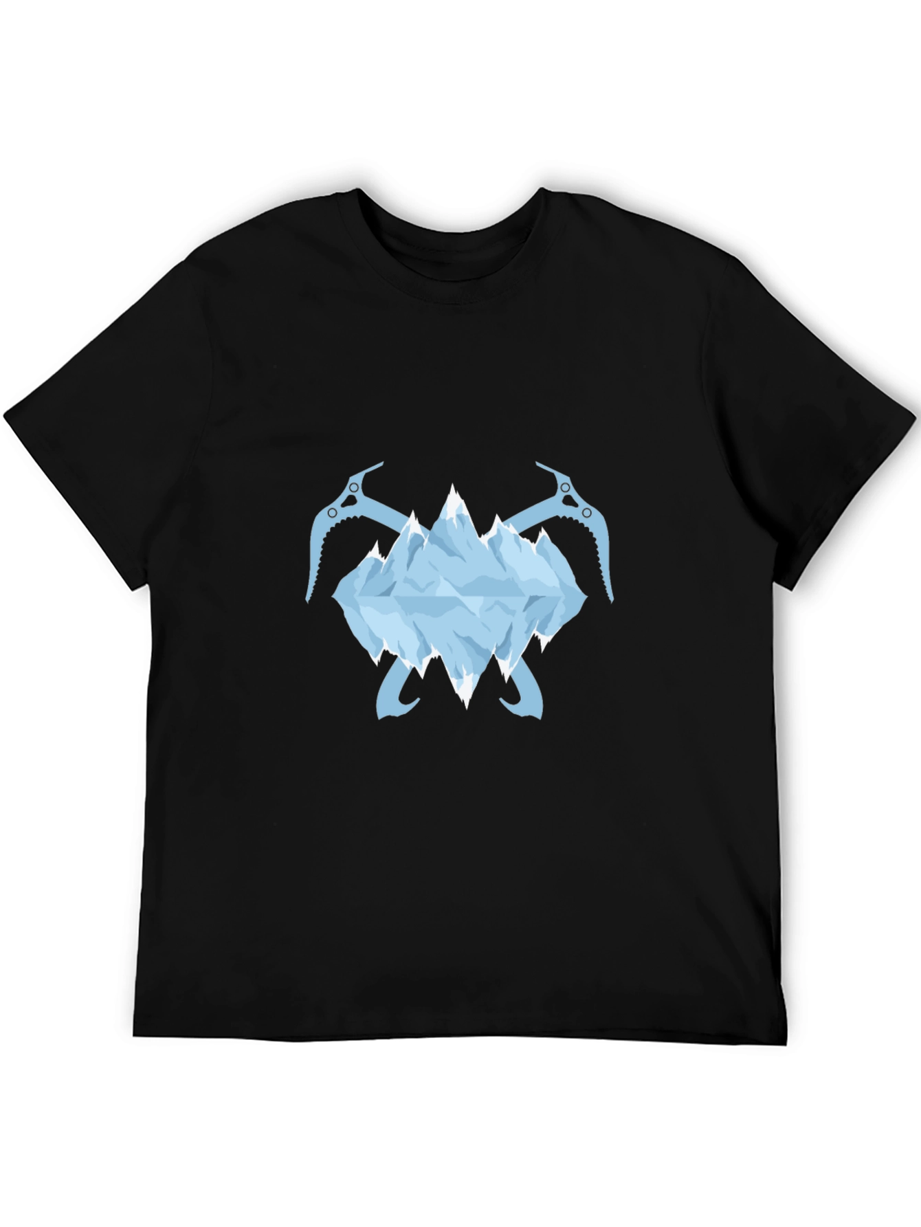 Ice Mountain & Axe Graphic Tee - Black
