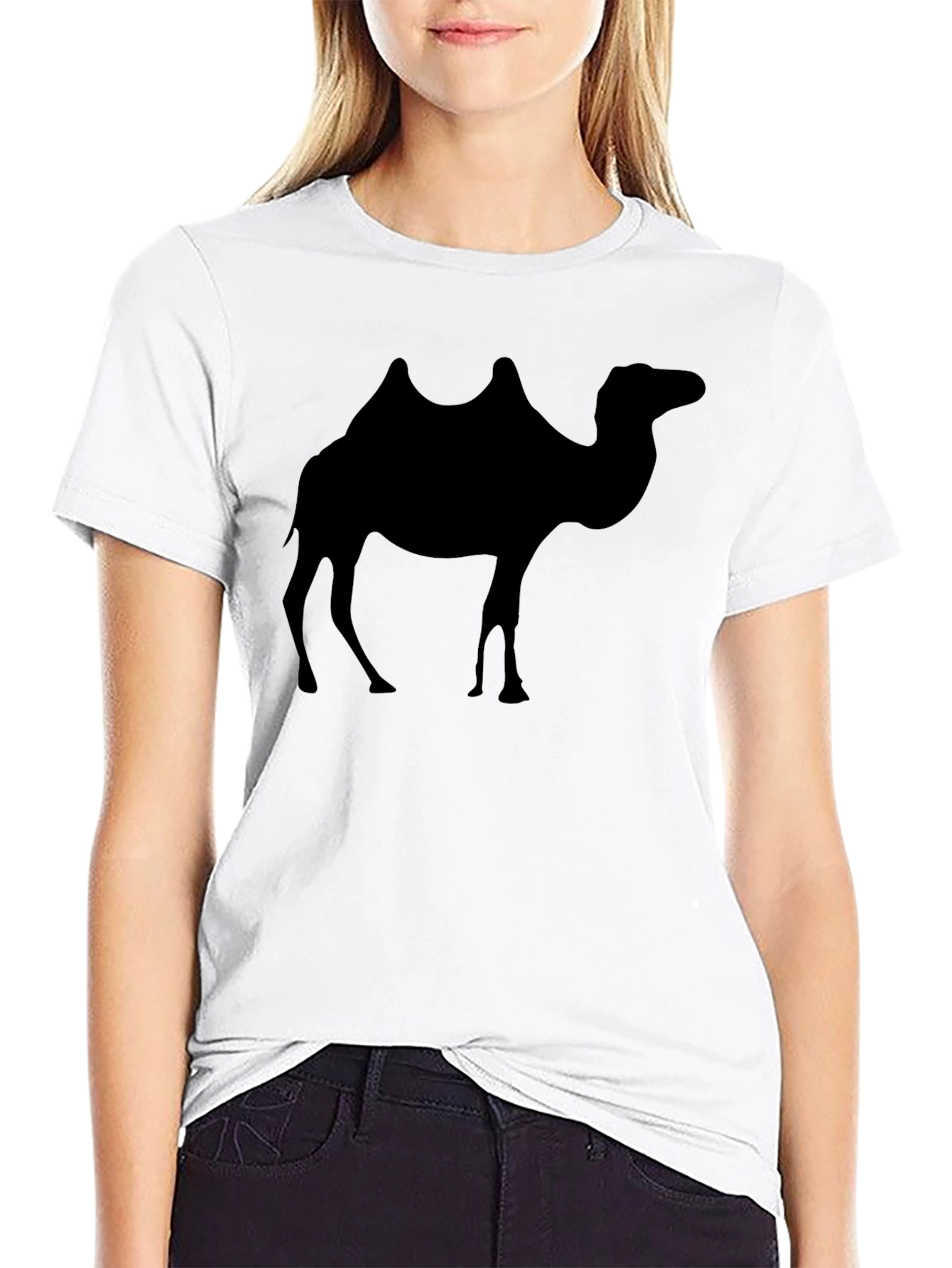 Camel Silhouette Black T-Shirt