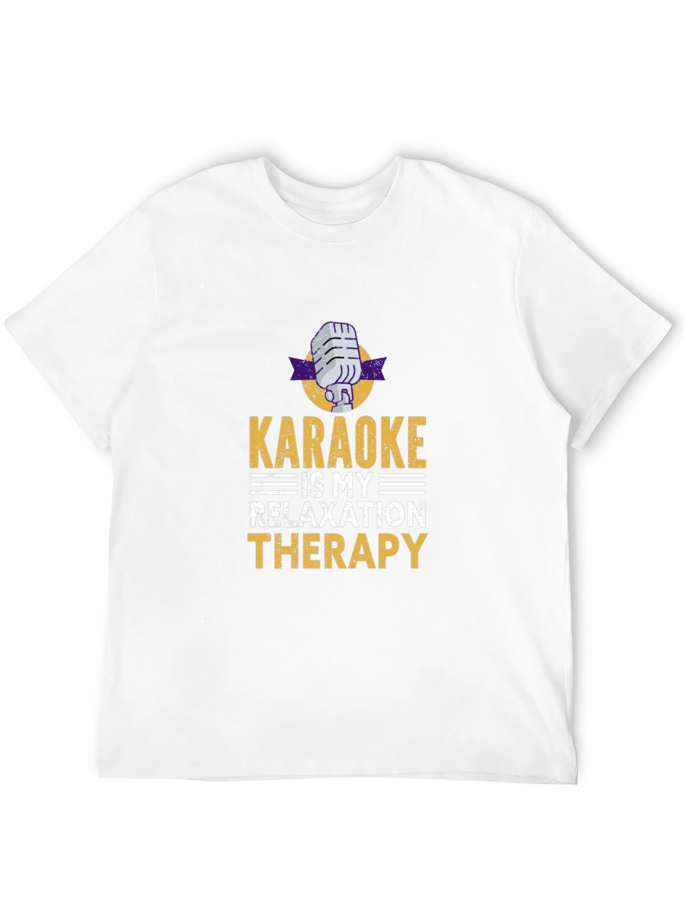 Karaoke Therapy T-Shirt - Music Lover Tee