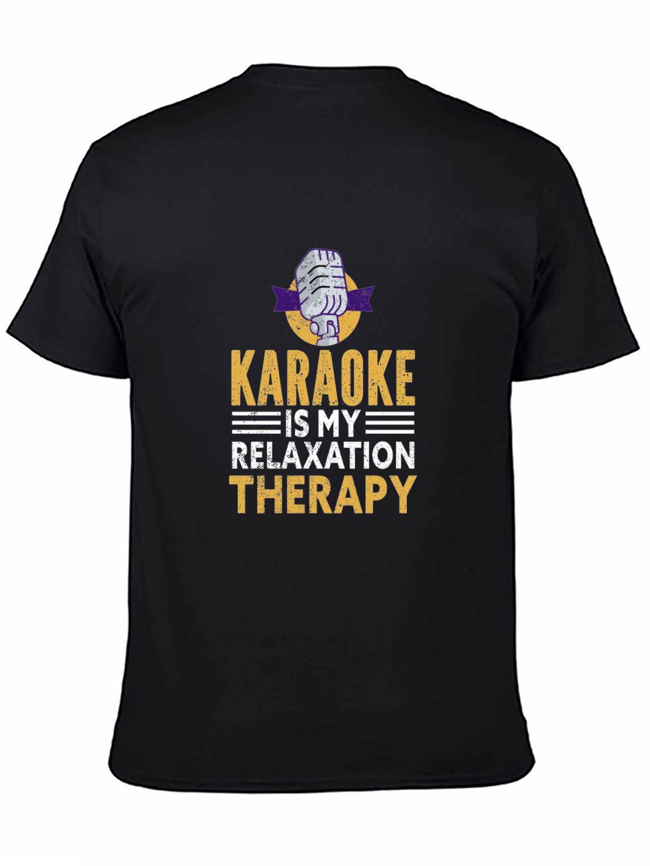Karaoke Therapy T-Shirt - Music Lover Tee