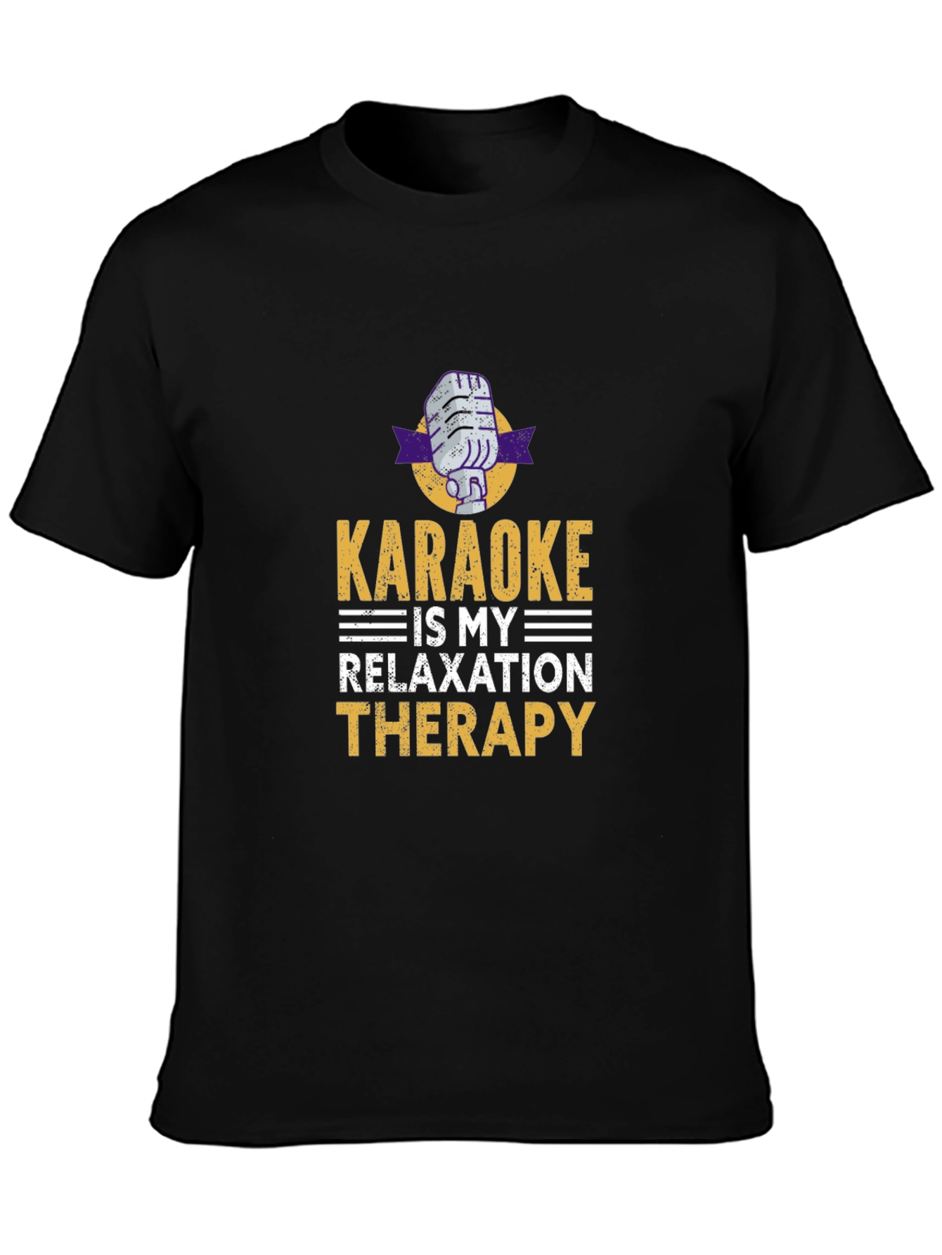 Karaoke Therapy T-Shirt - Music Lover Tee