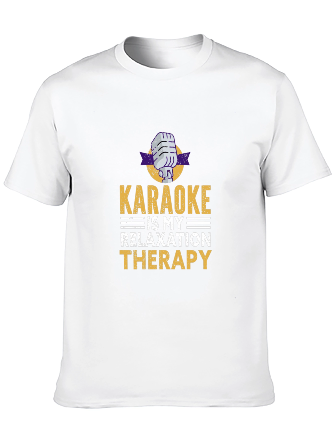 Karaoke Therapy T-Shirt - Music Lover Tee