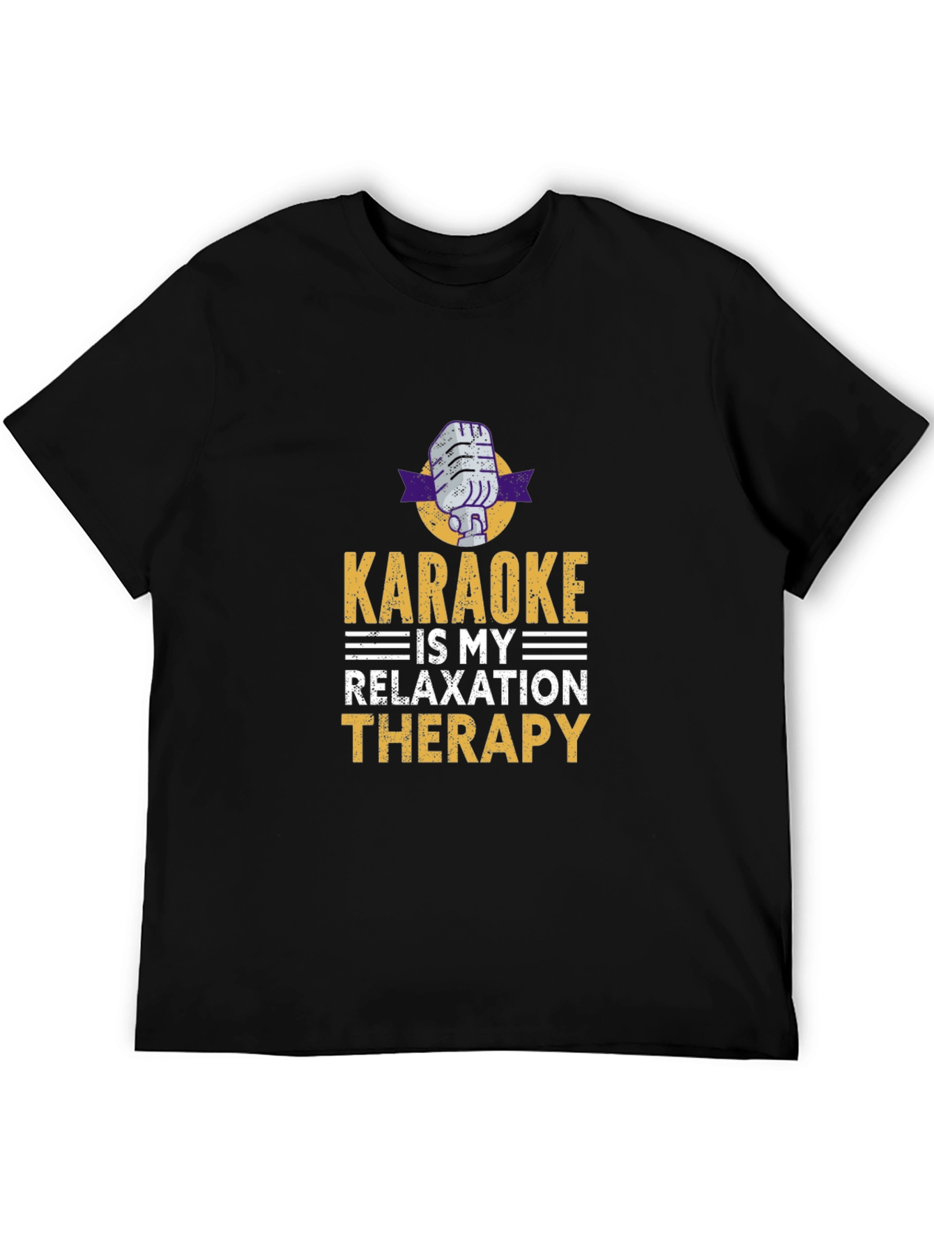 Karaoke Therapy T-Shirt - Music Lover Tee