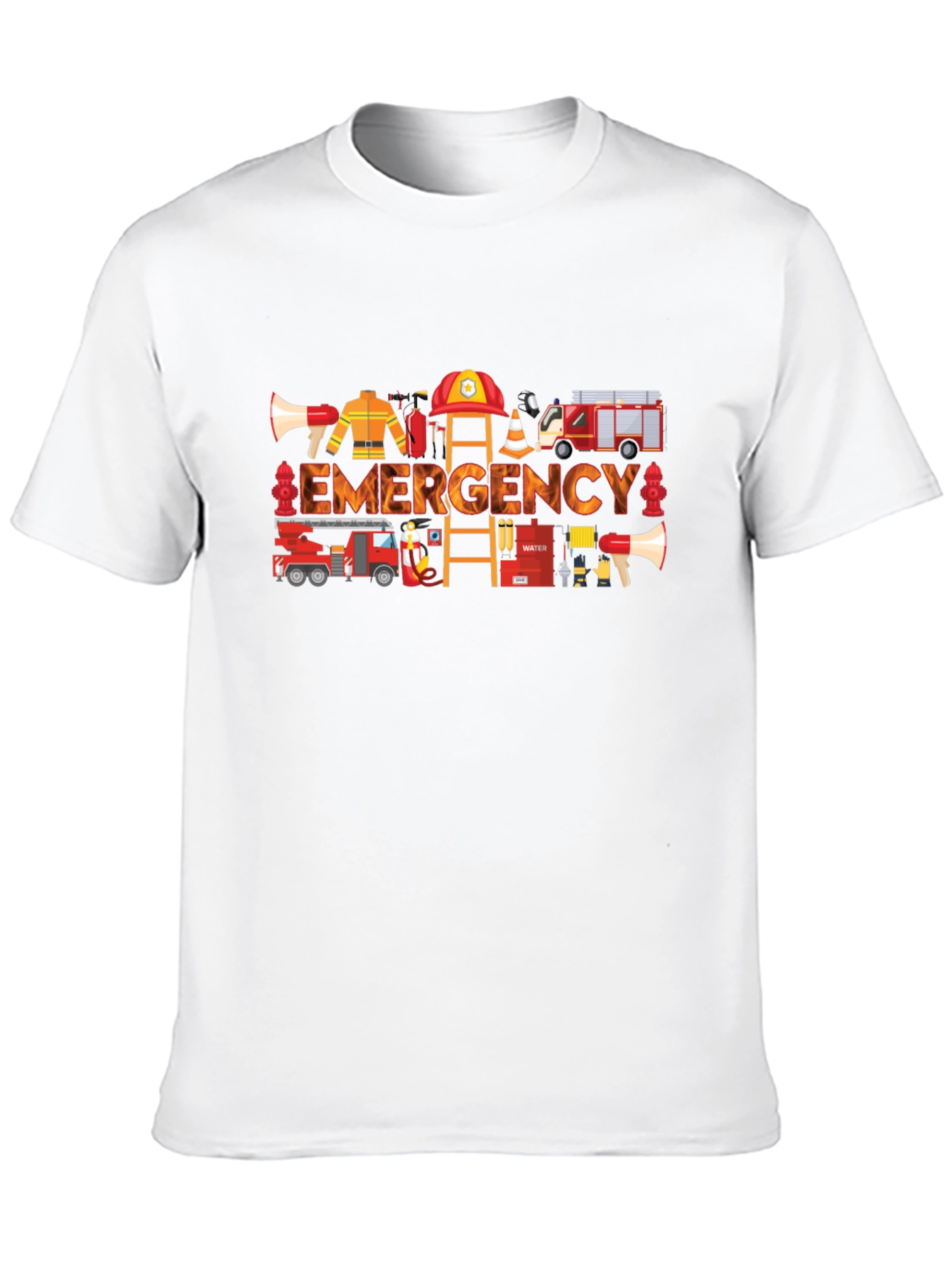 Emergency Firefighter Graphic Tee