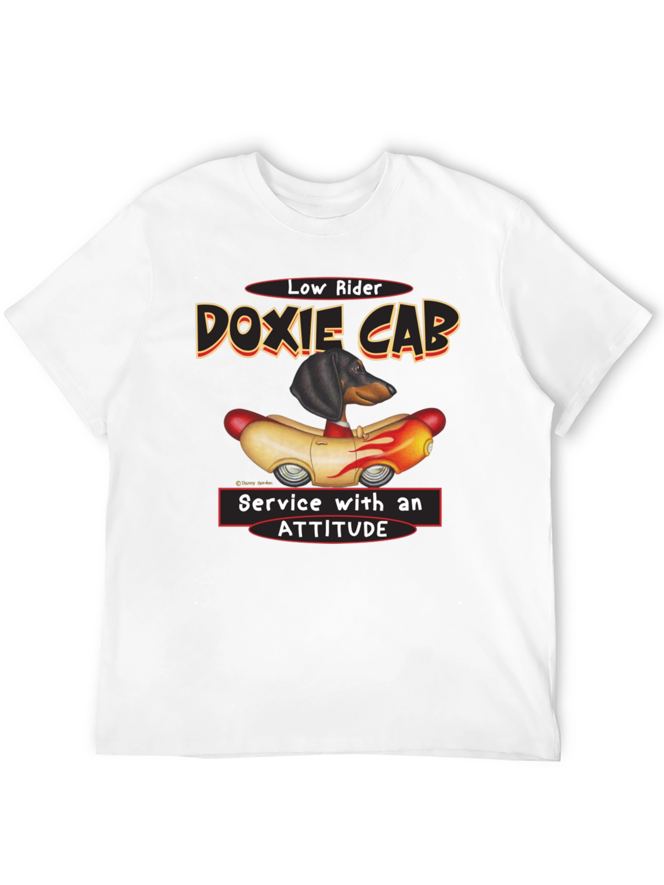 Dachshund Low Rider T-Shirt - Doxie Cab Tee