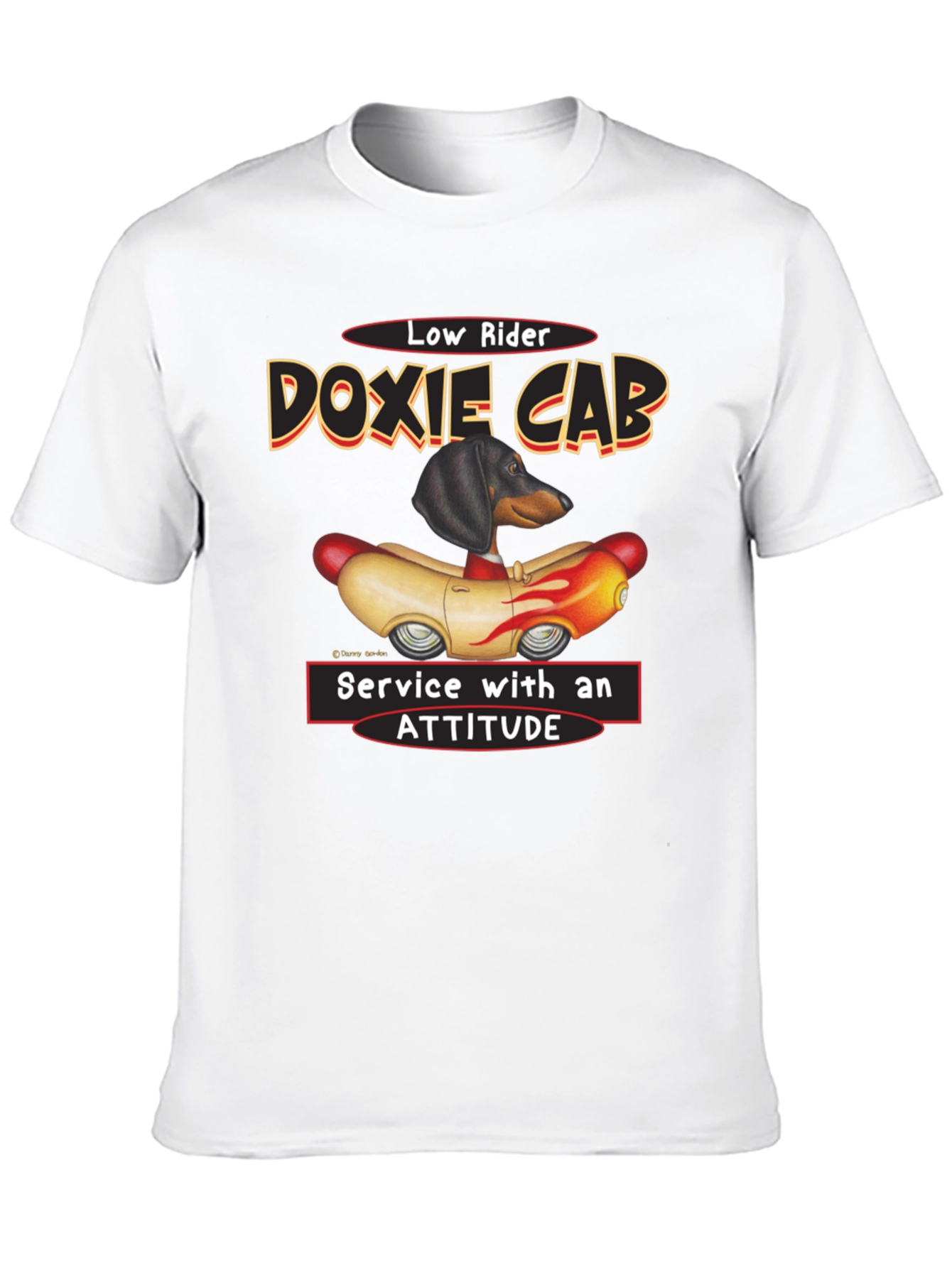 Dachshund Low Rider T-Shirt - Doxie Cab Tee