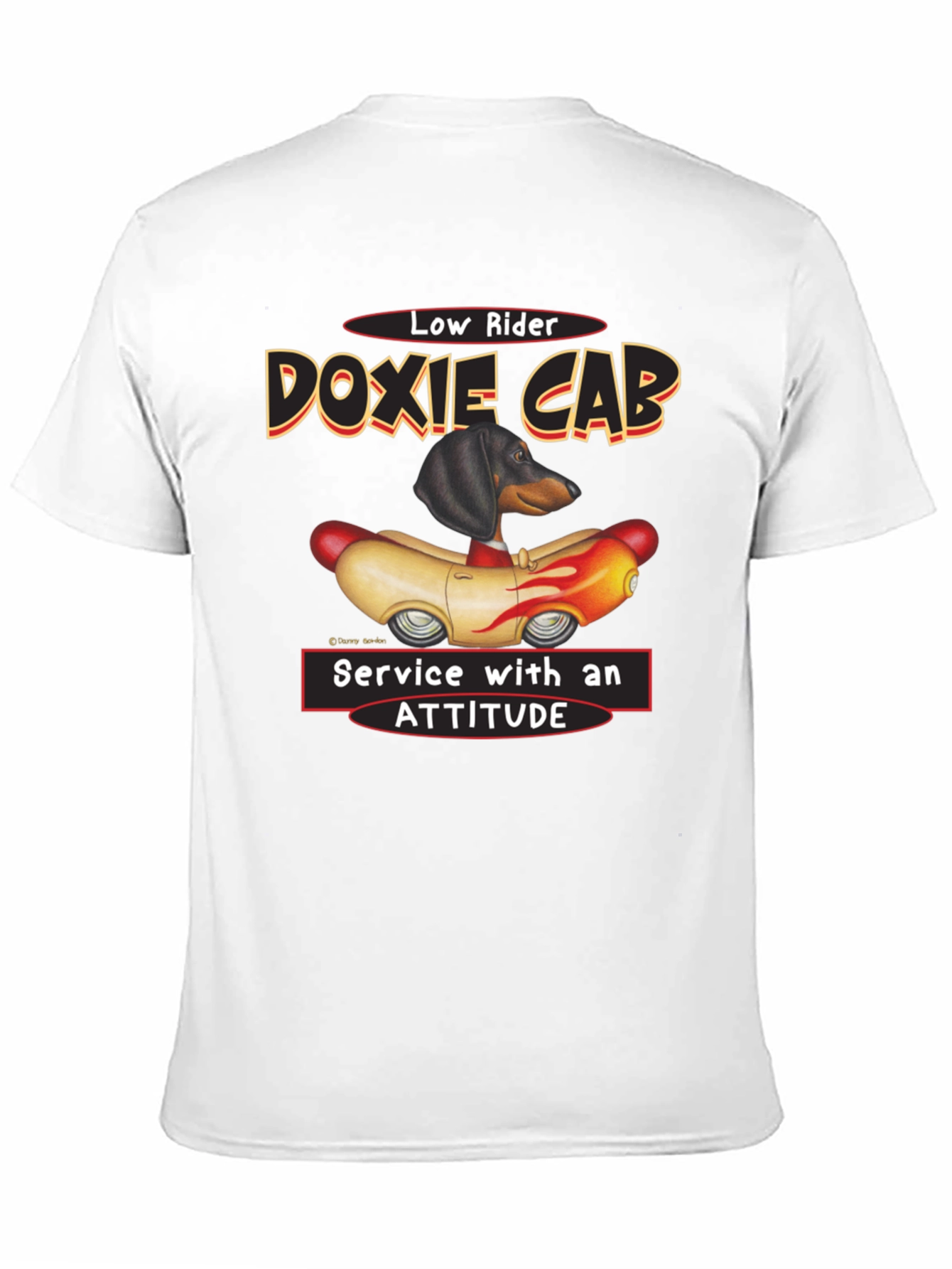 Dachshund Low Rider T-Shirt - Doxie Cab Tee