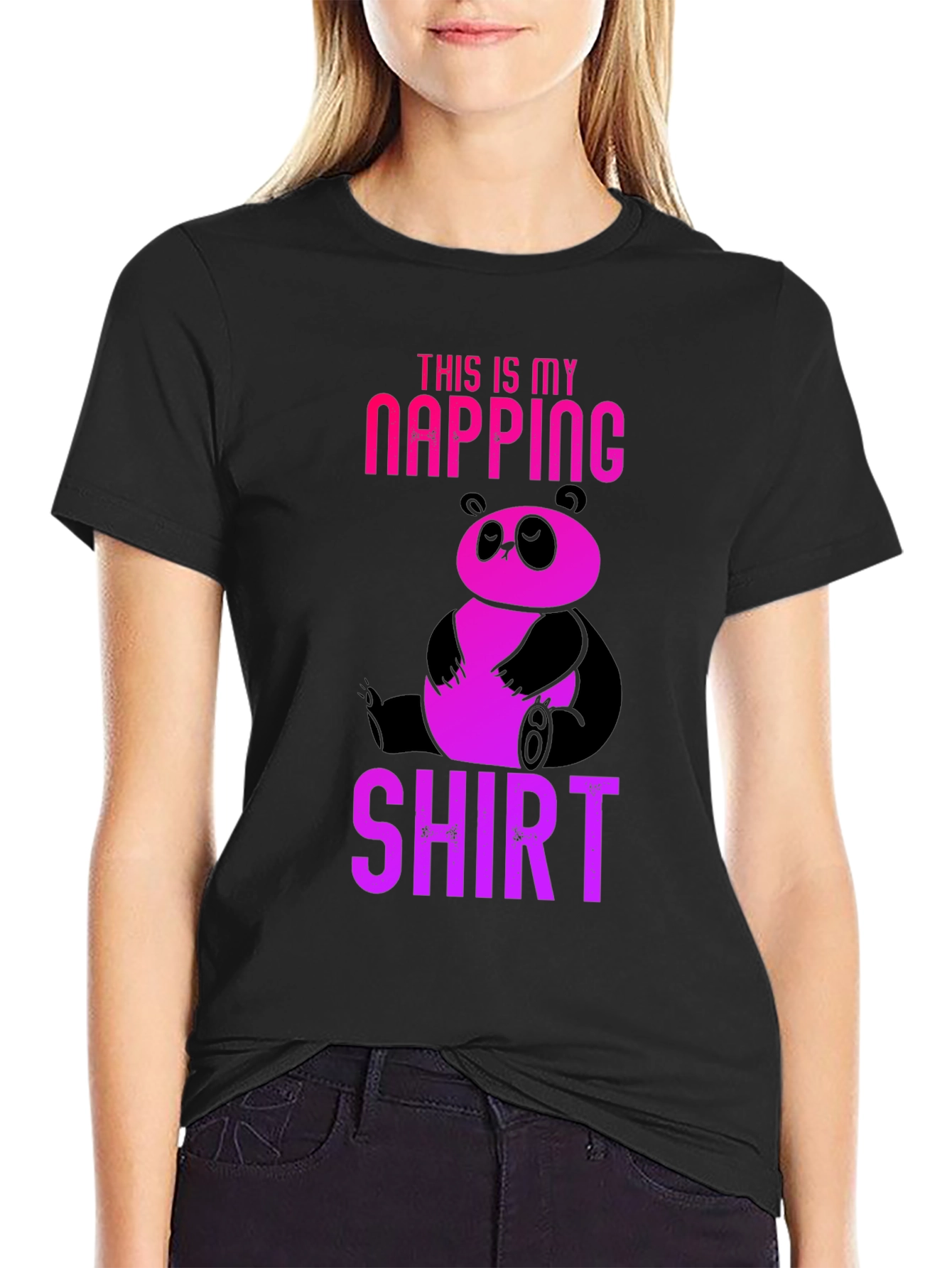 Napping Panda T-Shirt - Cute & Comfy Sleepwear