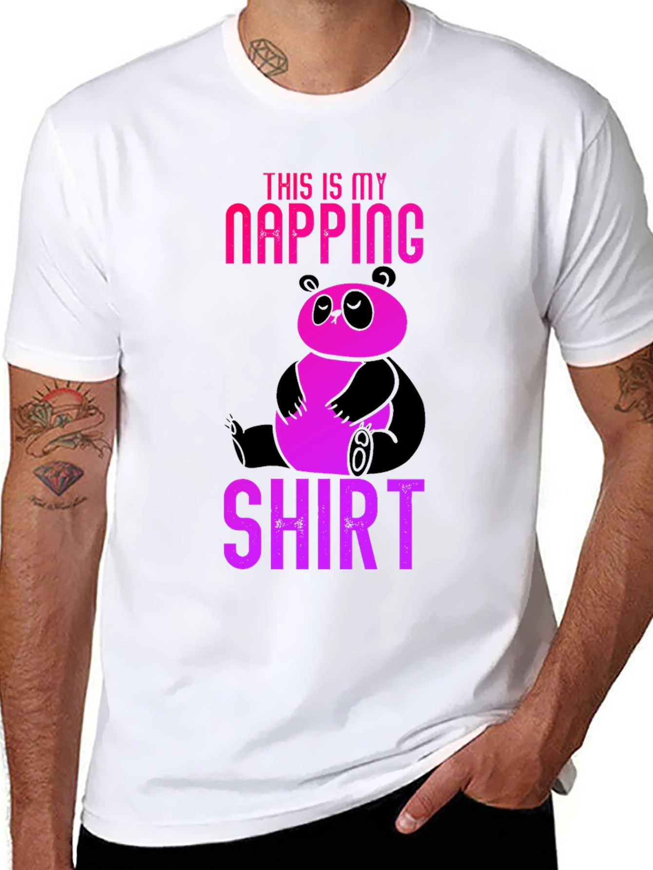 Napping Panda T-Shirt - Cute & Comfy Sleepwear