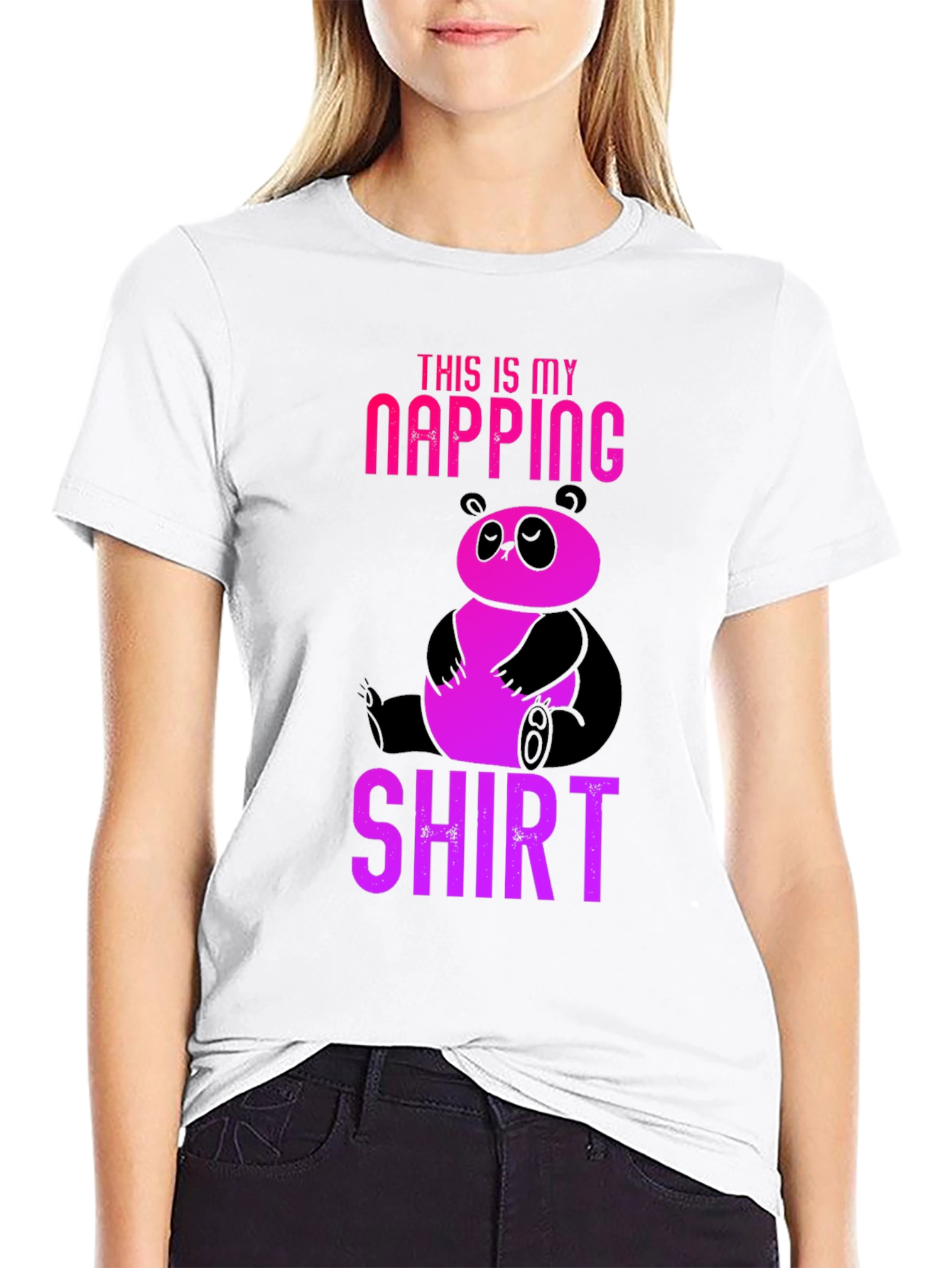 Napping Panda T-Shirt - Cute & Comfy Sleepwear