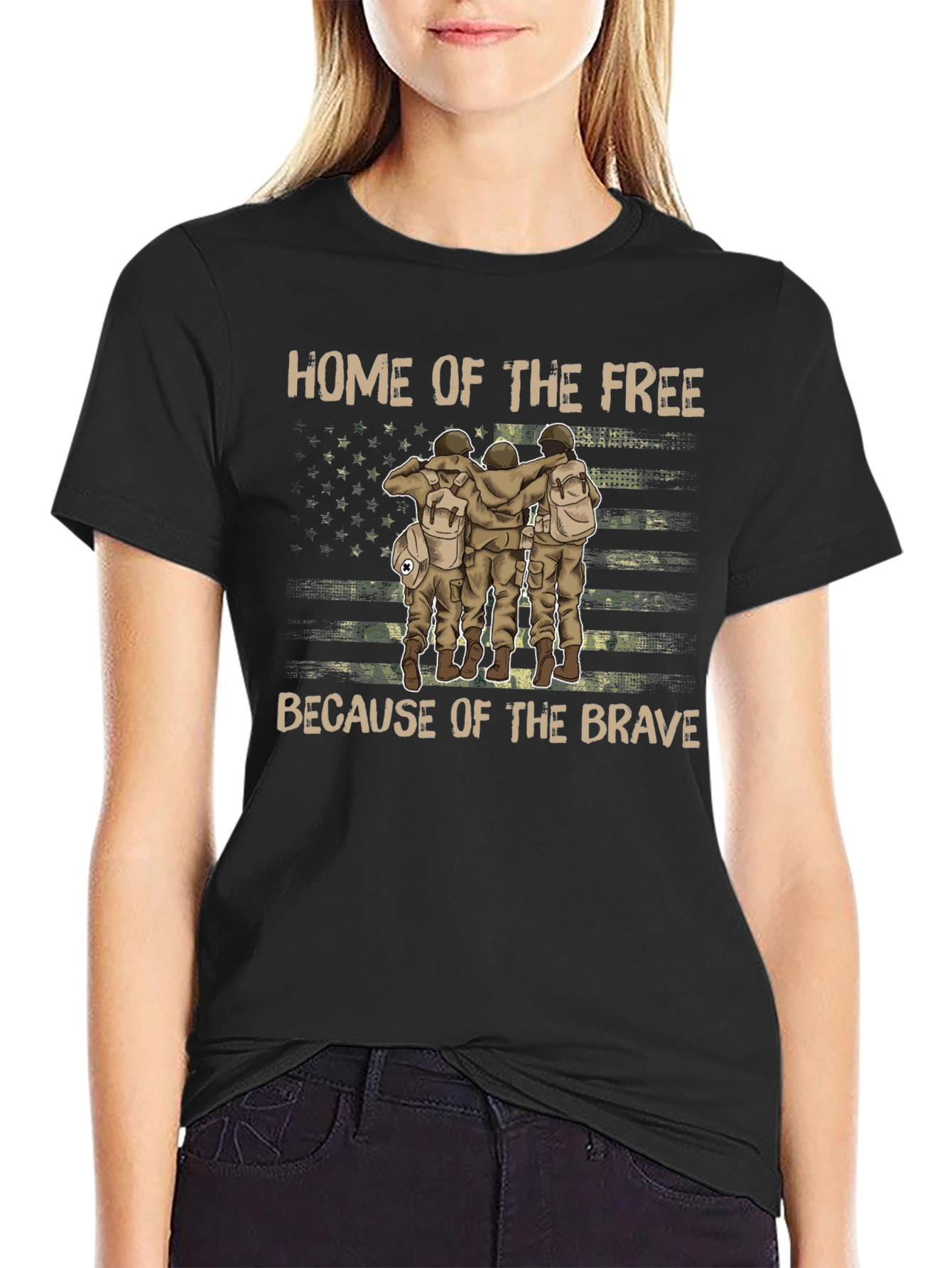 Home of the Free Mens Graphic Tee