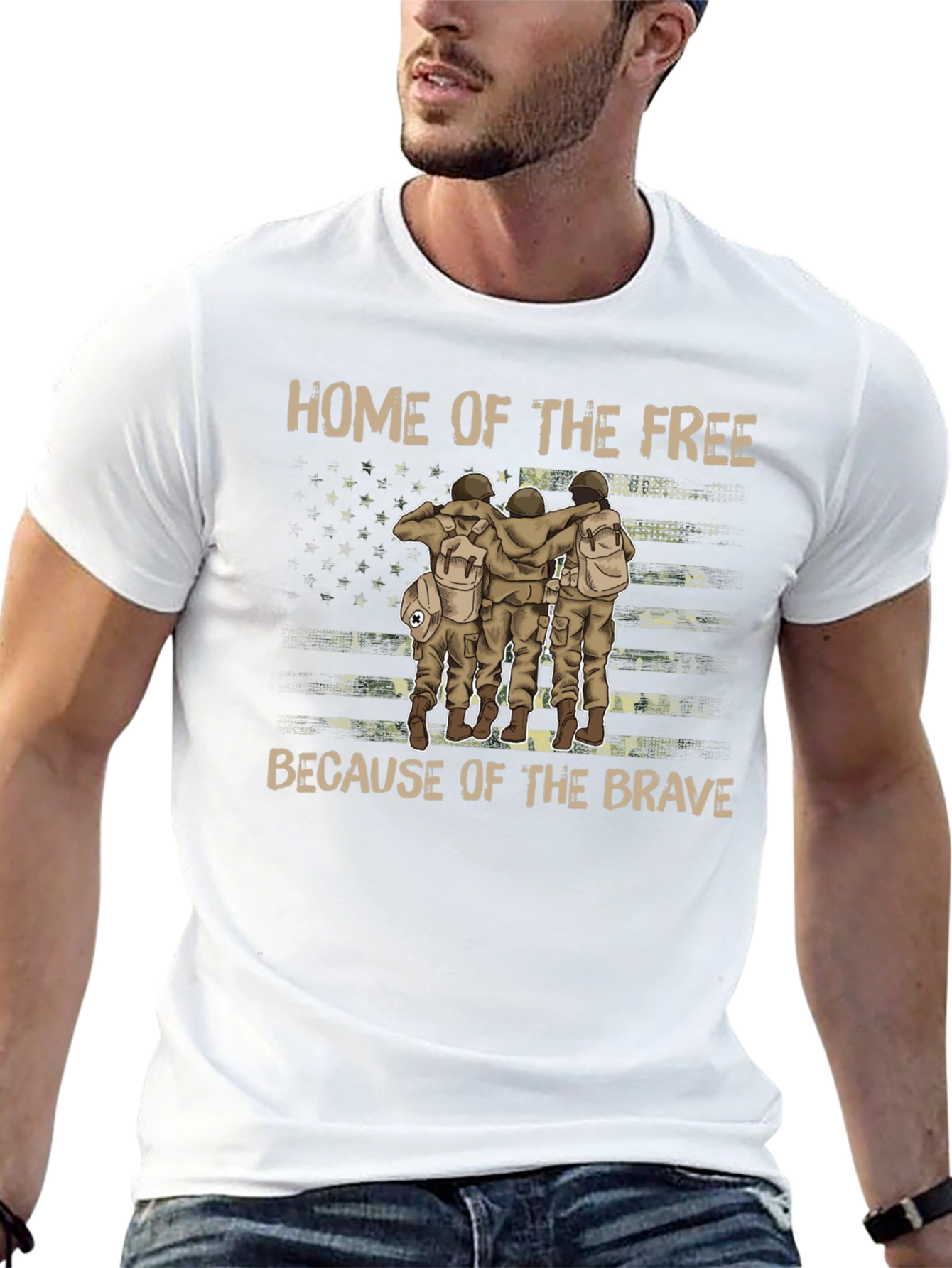 Home of the Free Mens Graphic Tee