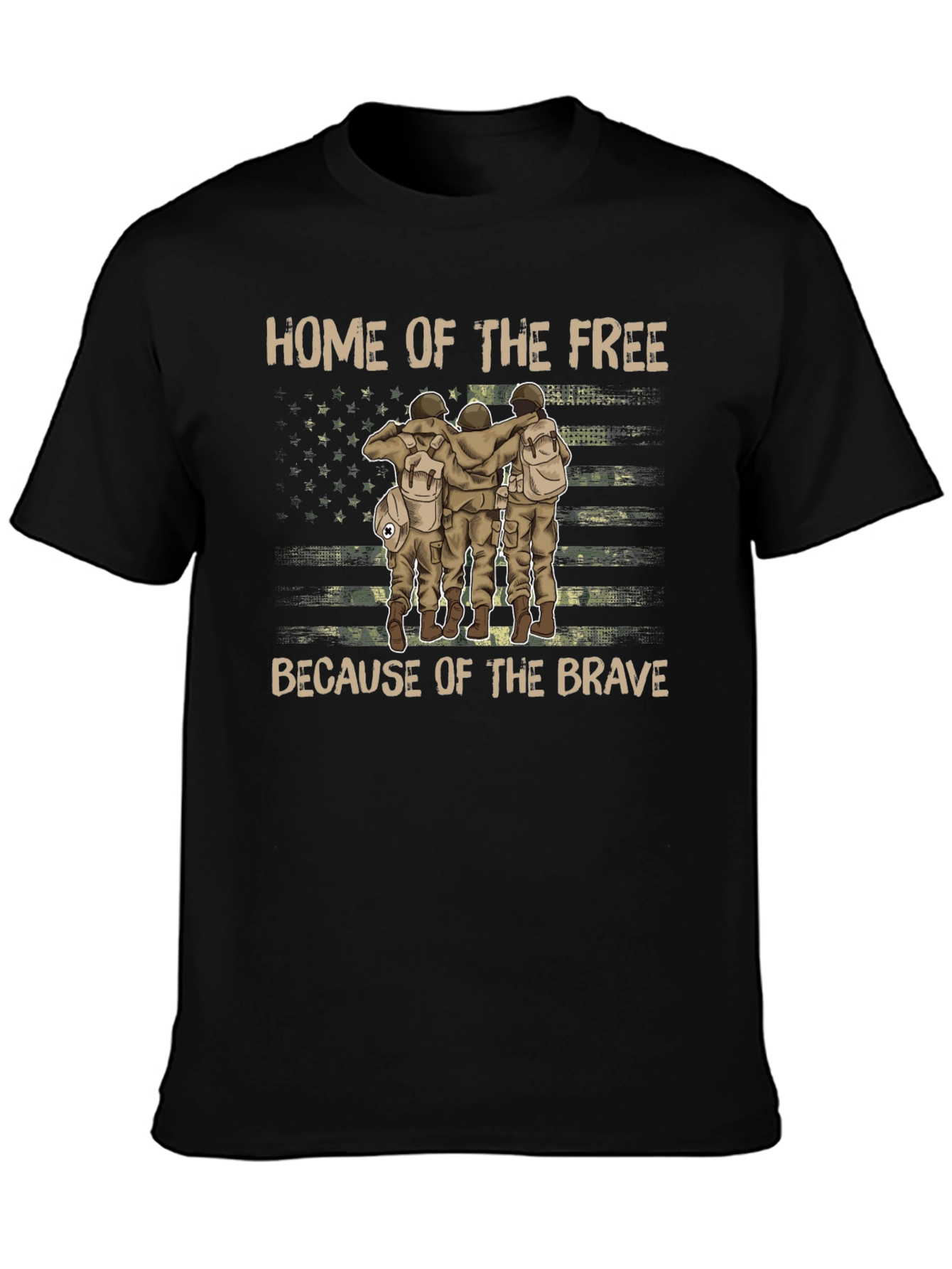 Home of the Free Mens Graphic Tee