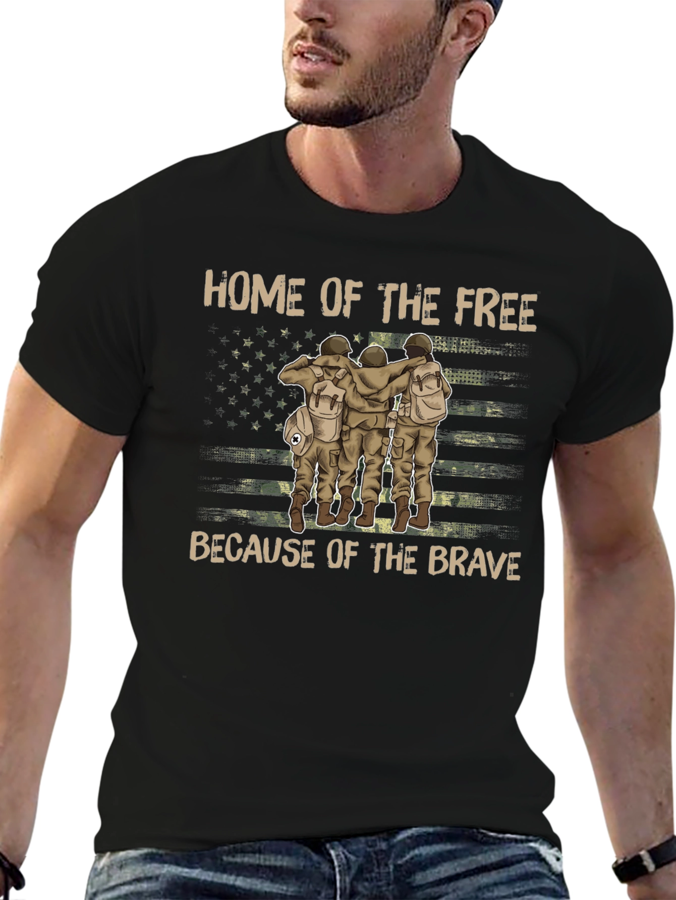 Home of the Free Mens Graphic Tee