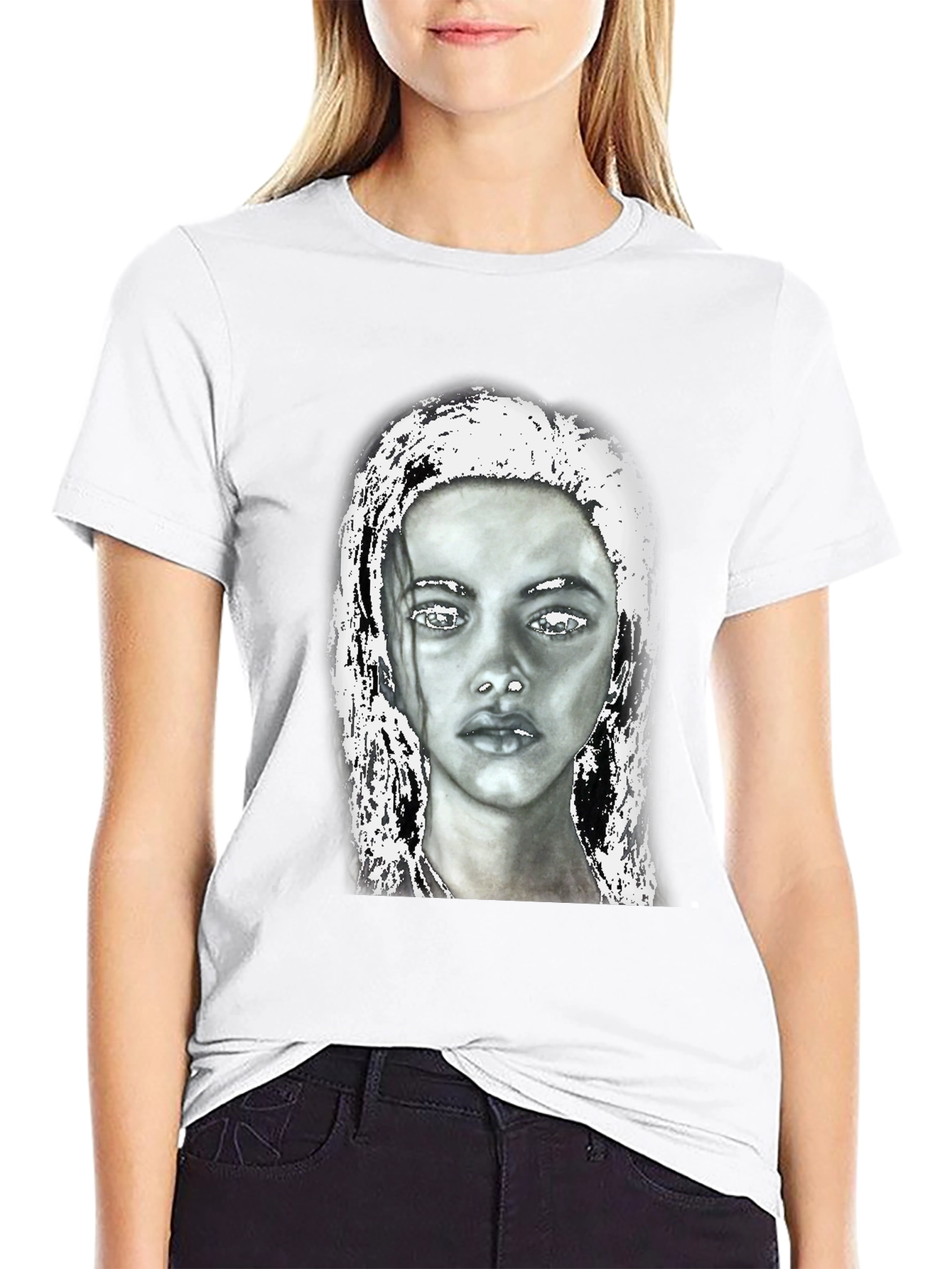 Black Graphic Tee - Portrait