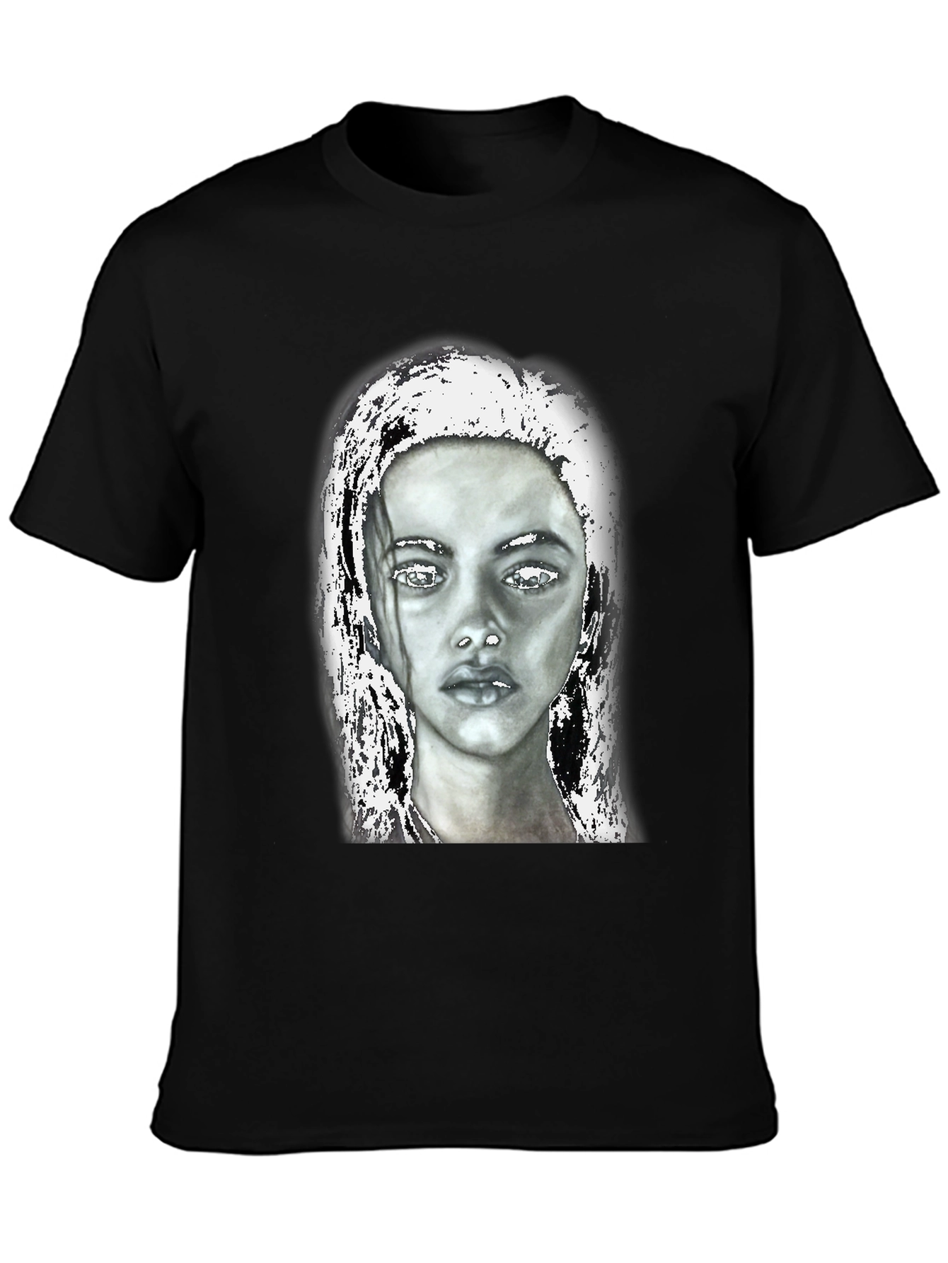 Black Graphic Tee - Portrait